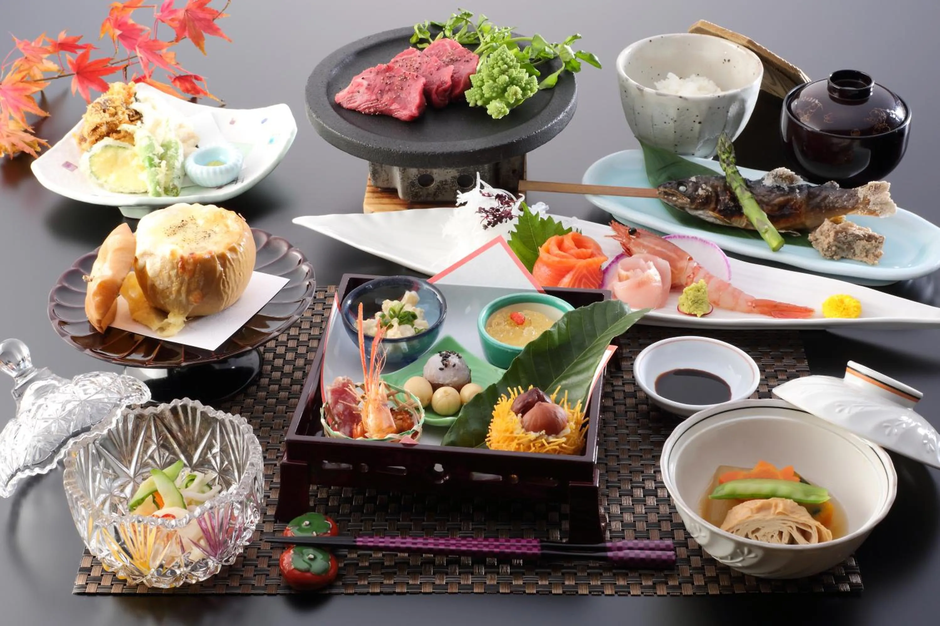 Dinner in Kinseikan Seseragi