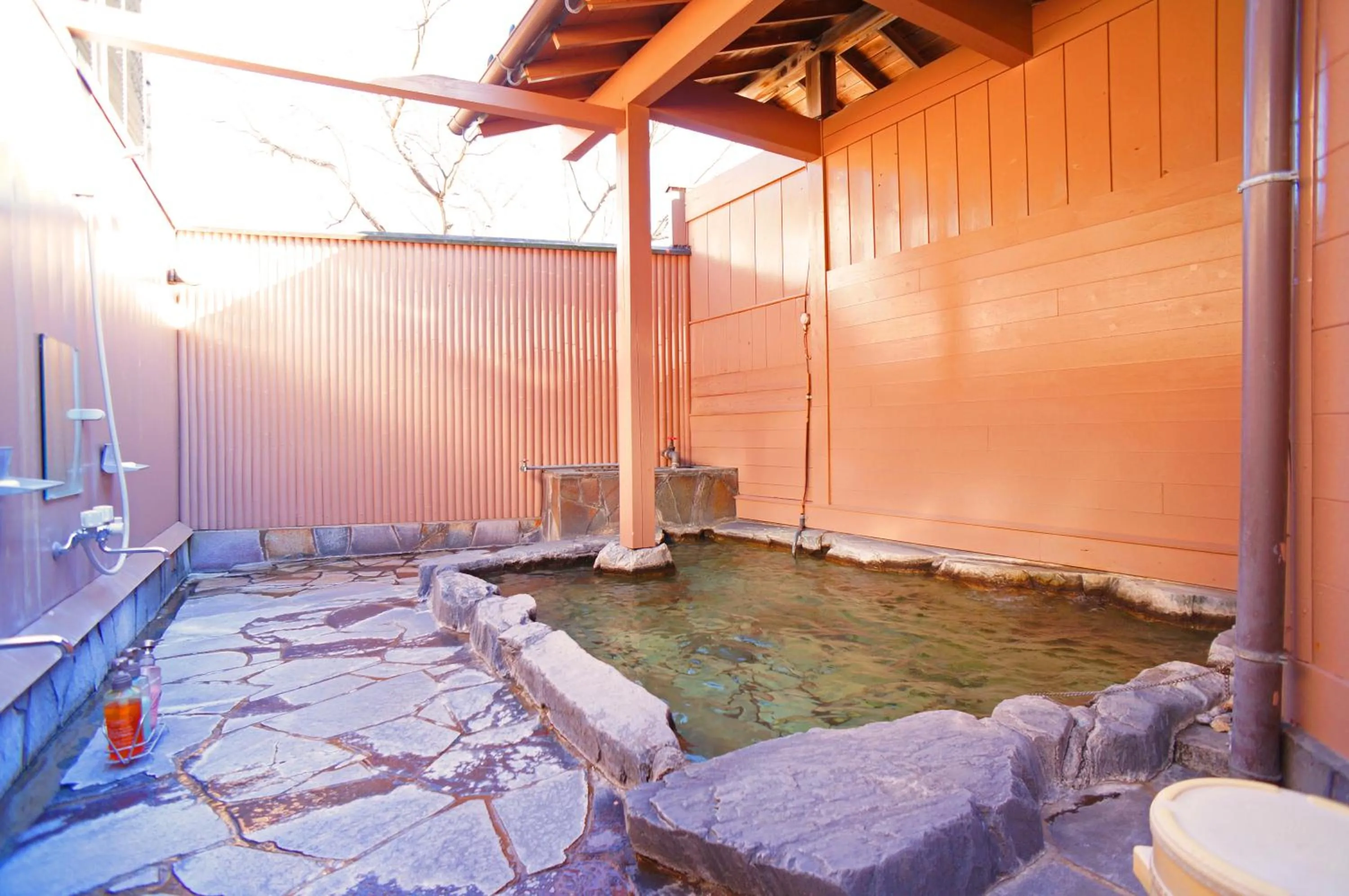 Hot Spring Bath in Yufu Ryochiku
