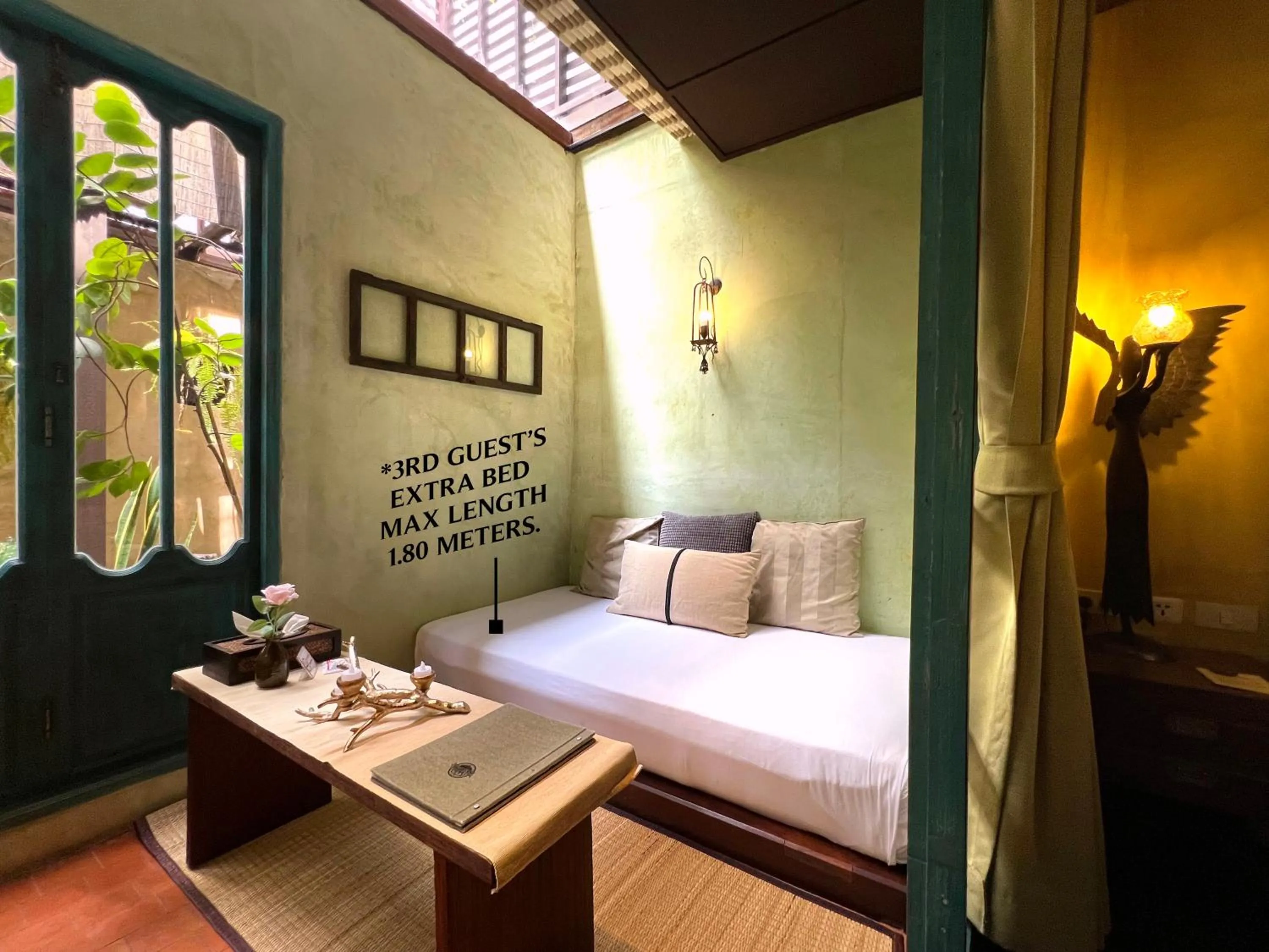 Seating area, Bed in Old Capital Bike Inn - SHA Certified