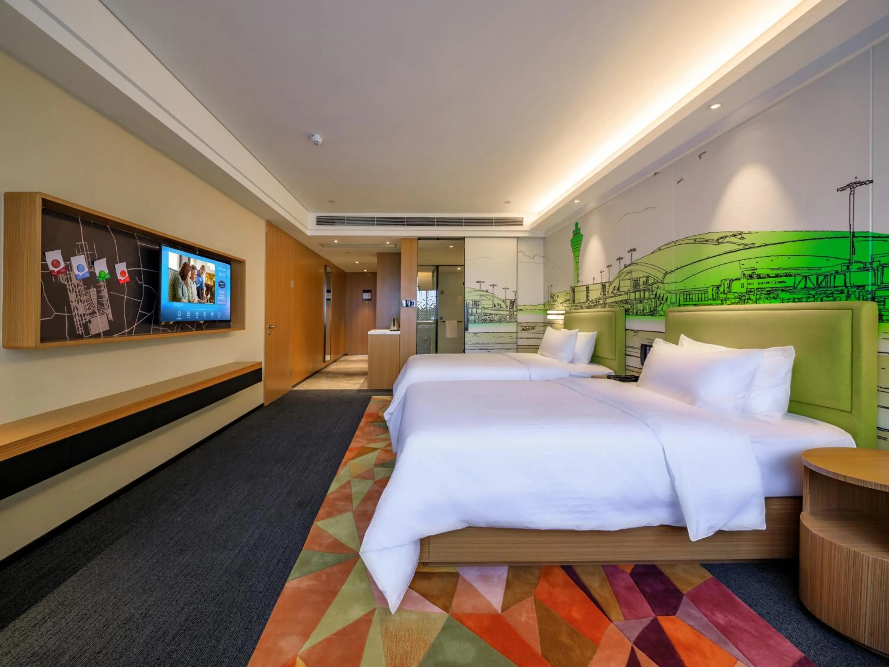 Bed in Hampton by Hilton Guangzhou Baiyun Airport North