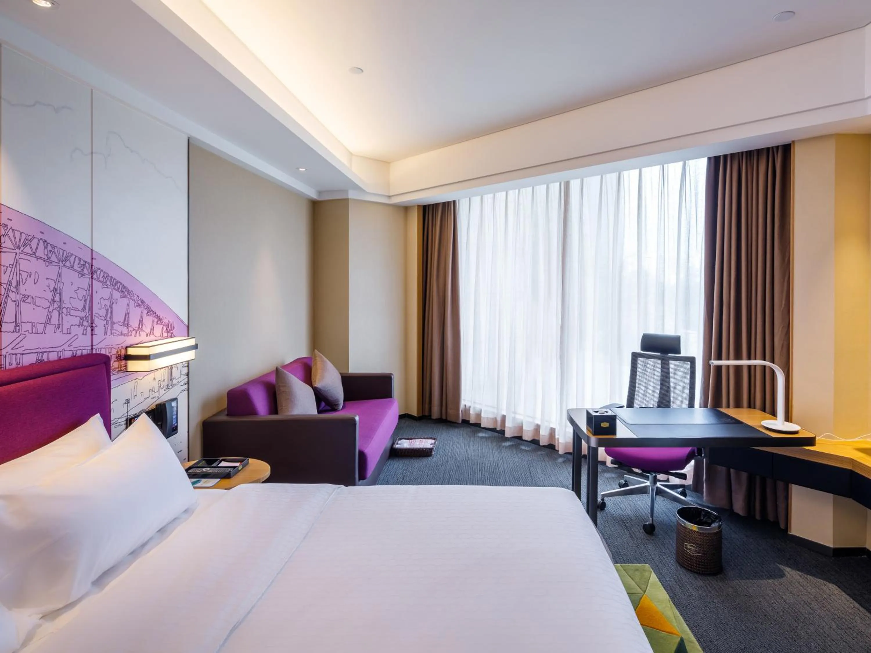 Bed in Hampton by Hilton Guangzhou Baiyun Airport North