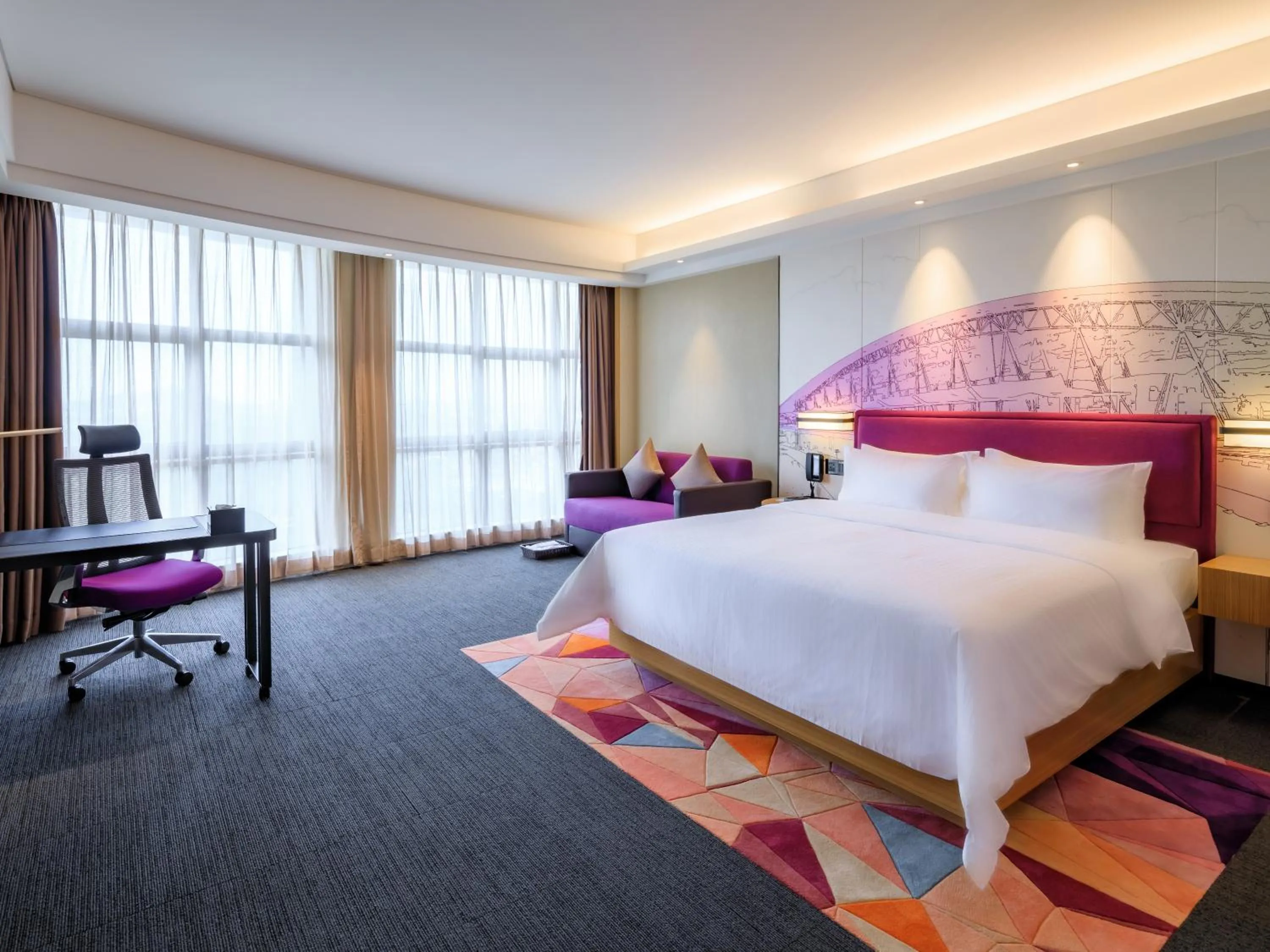Bed in Hampton by Hilton Guangzhou Baiyun Airport North