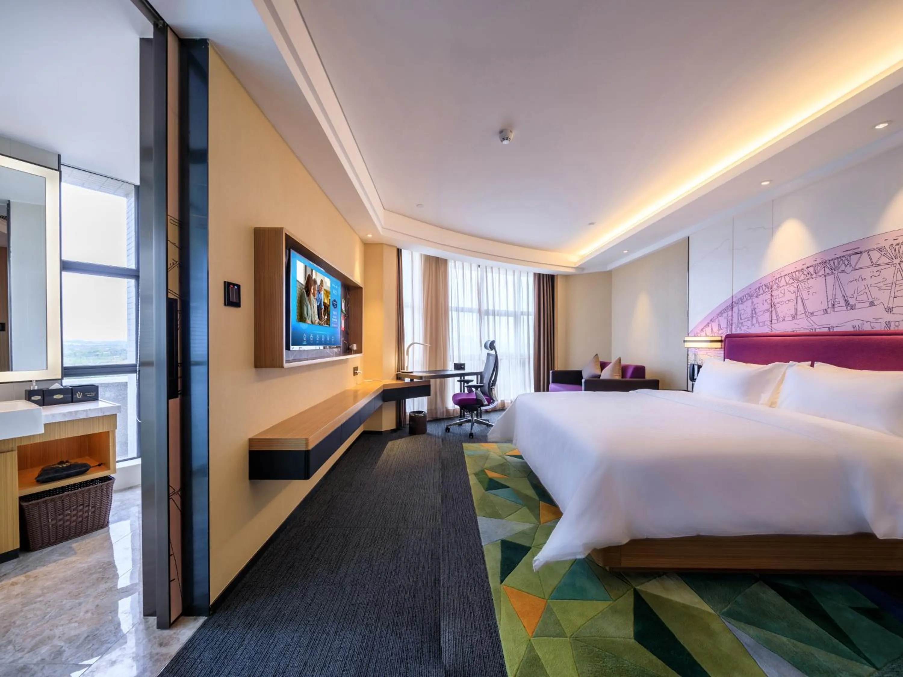 Bed in Hampton by Hilton Guangzhou Baiyun Airport North