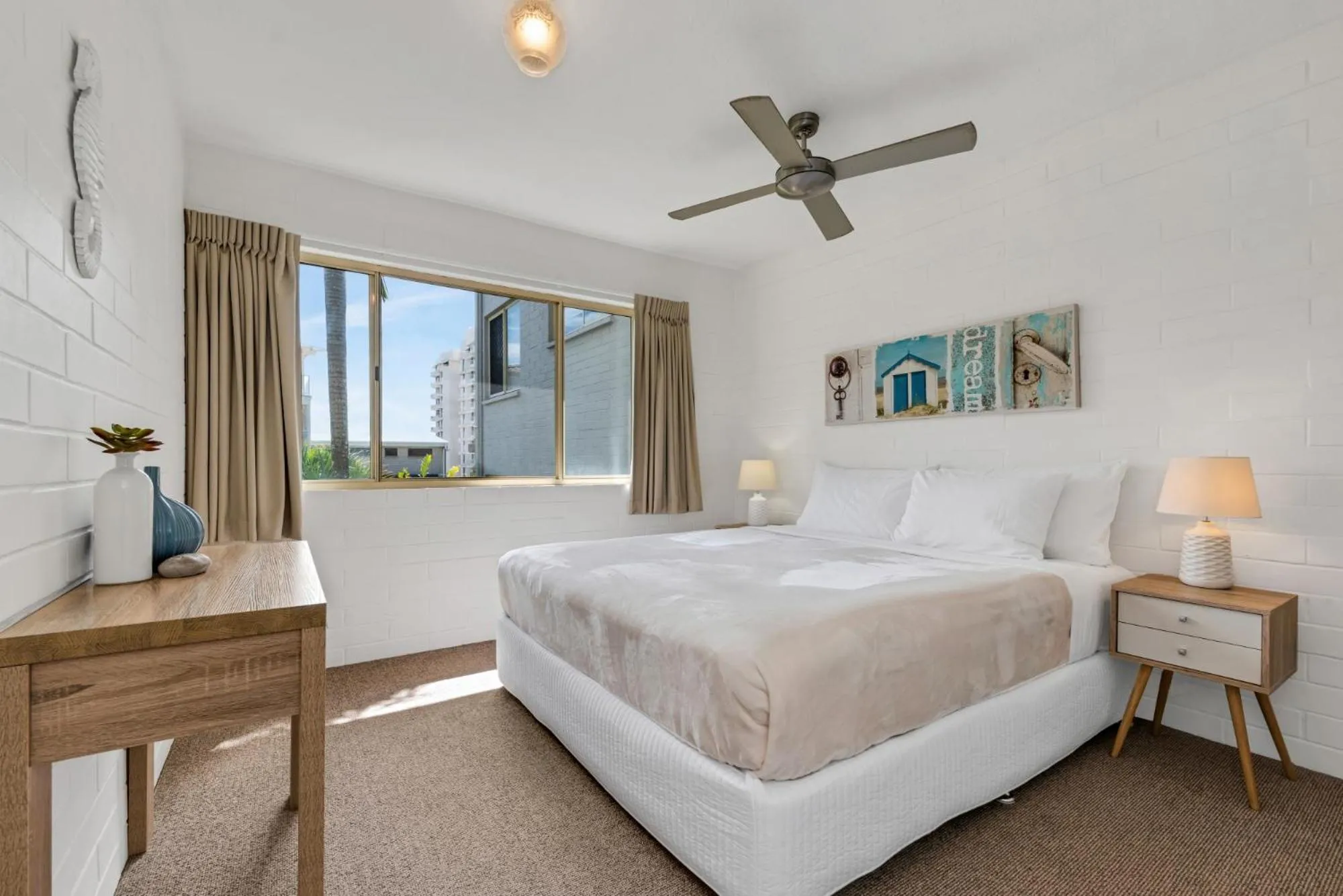 Bedroom, Bed in Surf Dance Apartments