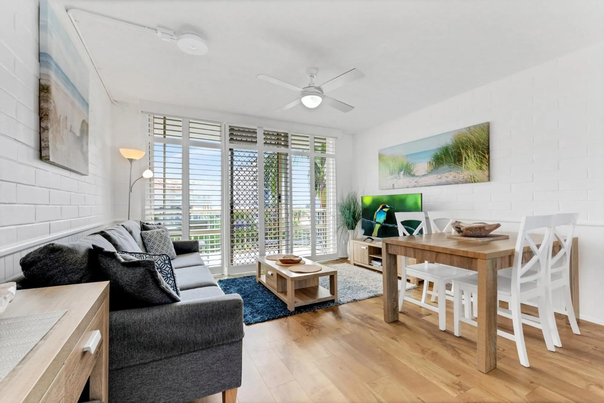 Living room in Surf Dance Apartments