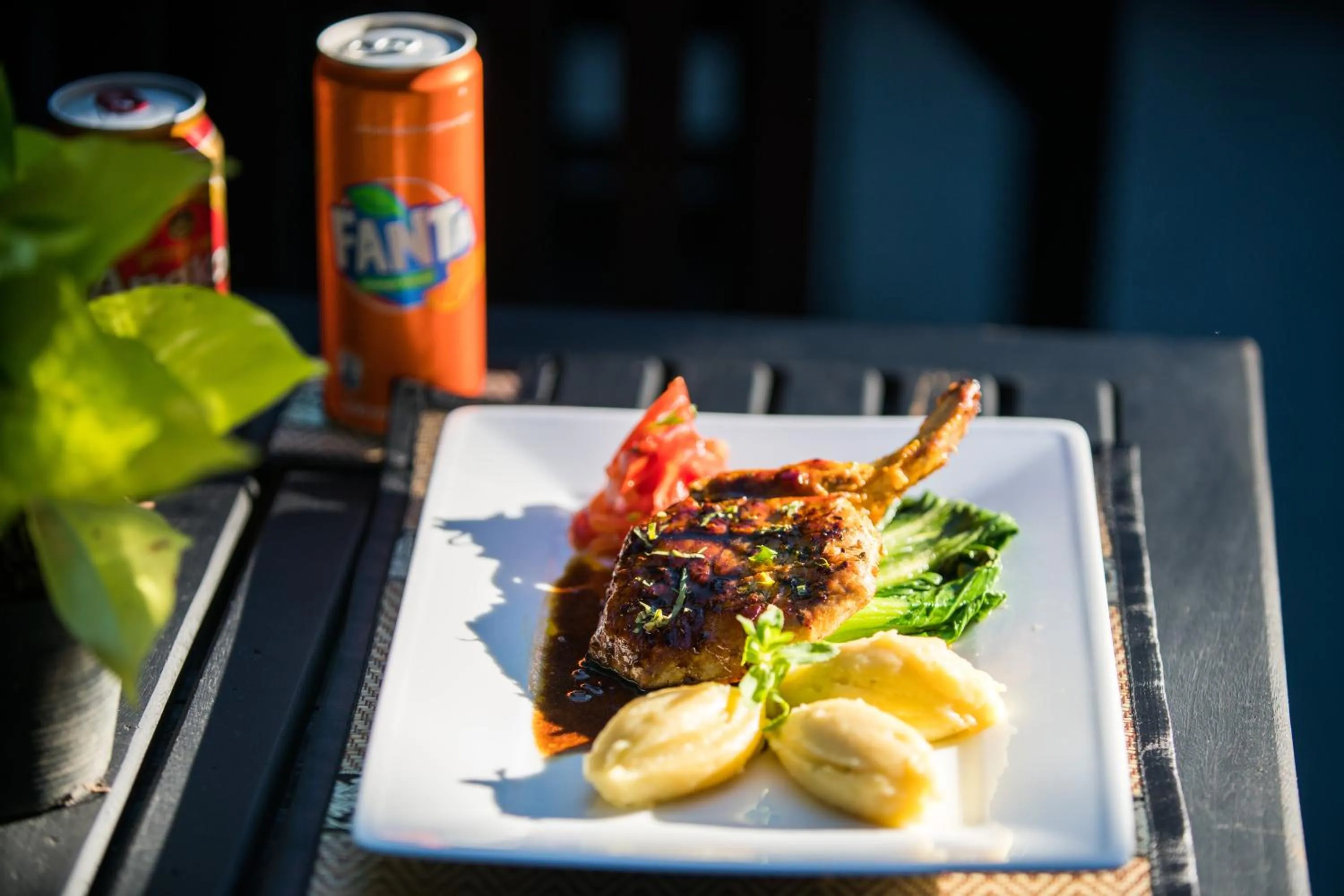 Lunch in Noni Tree Hostel