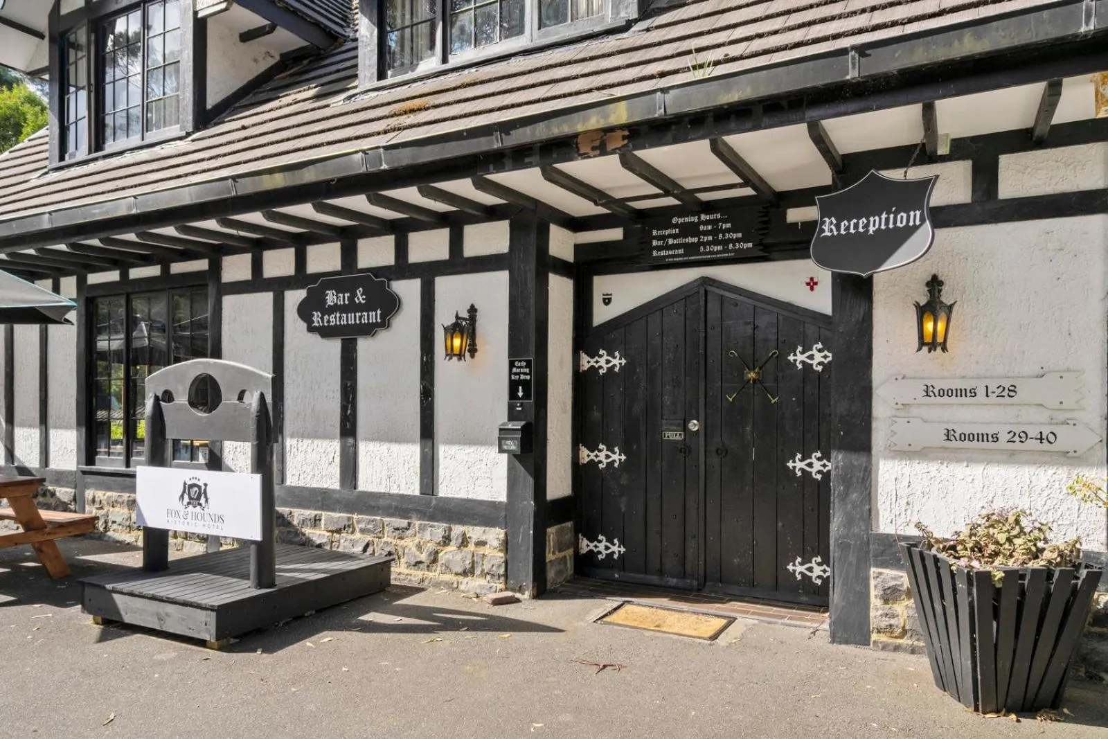 Property building in The Fox and Hounds Historic Hotel