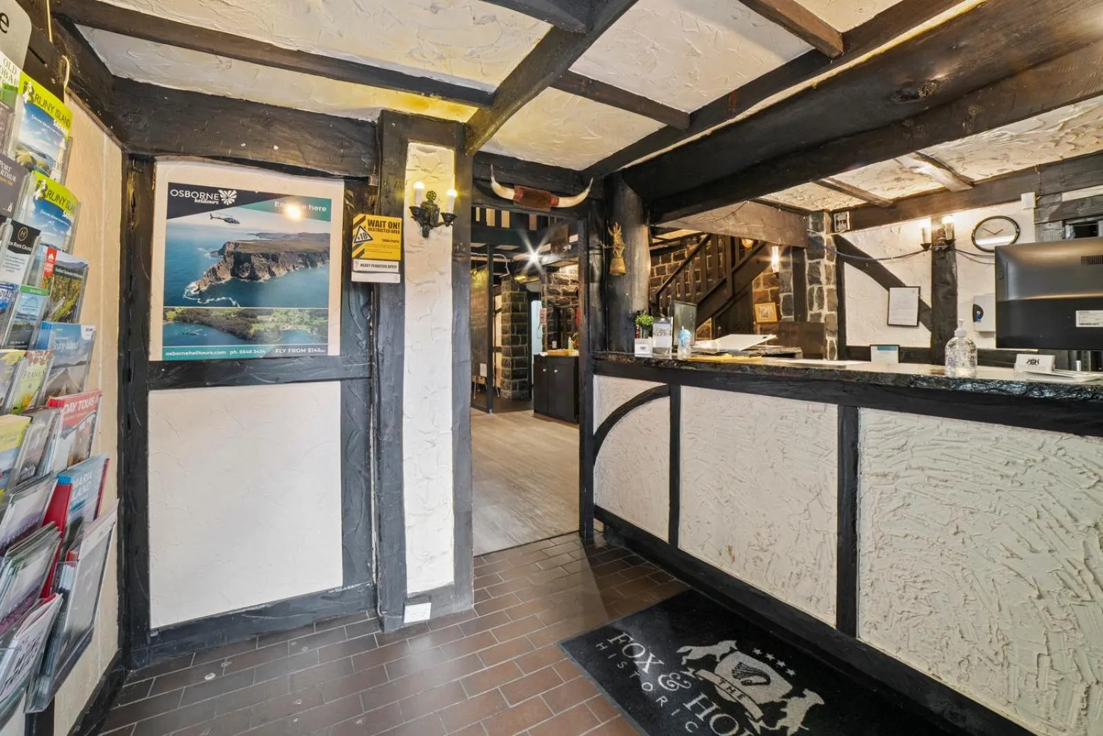 Lobby or reception in The Fox and Hounds Historic Hotel