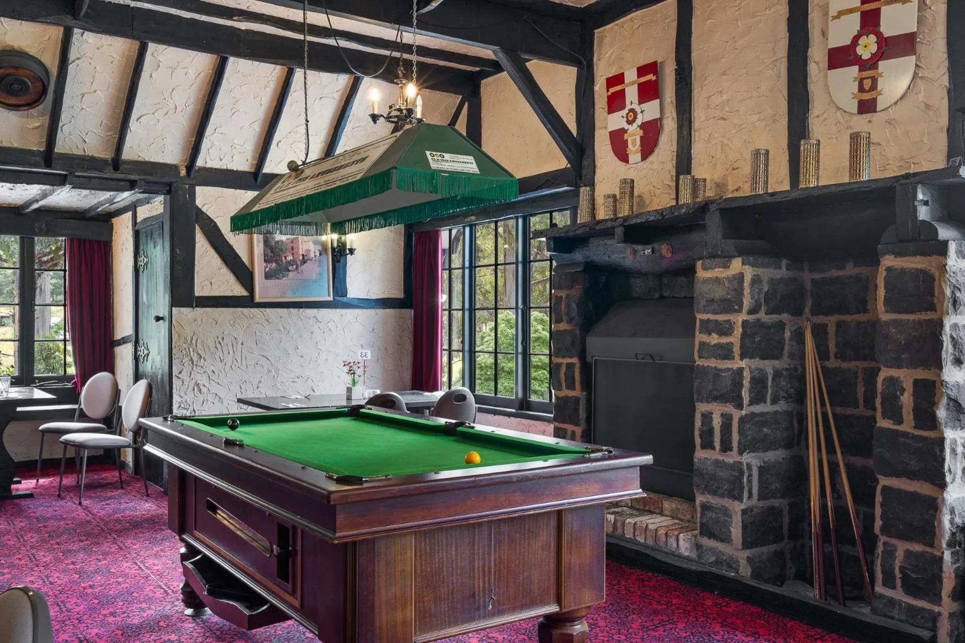 Billiard in The Fox and Hounds Historic Hotel