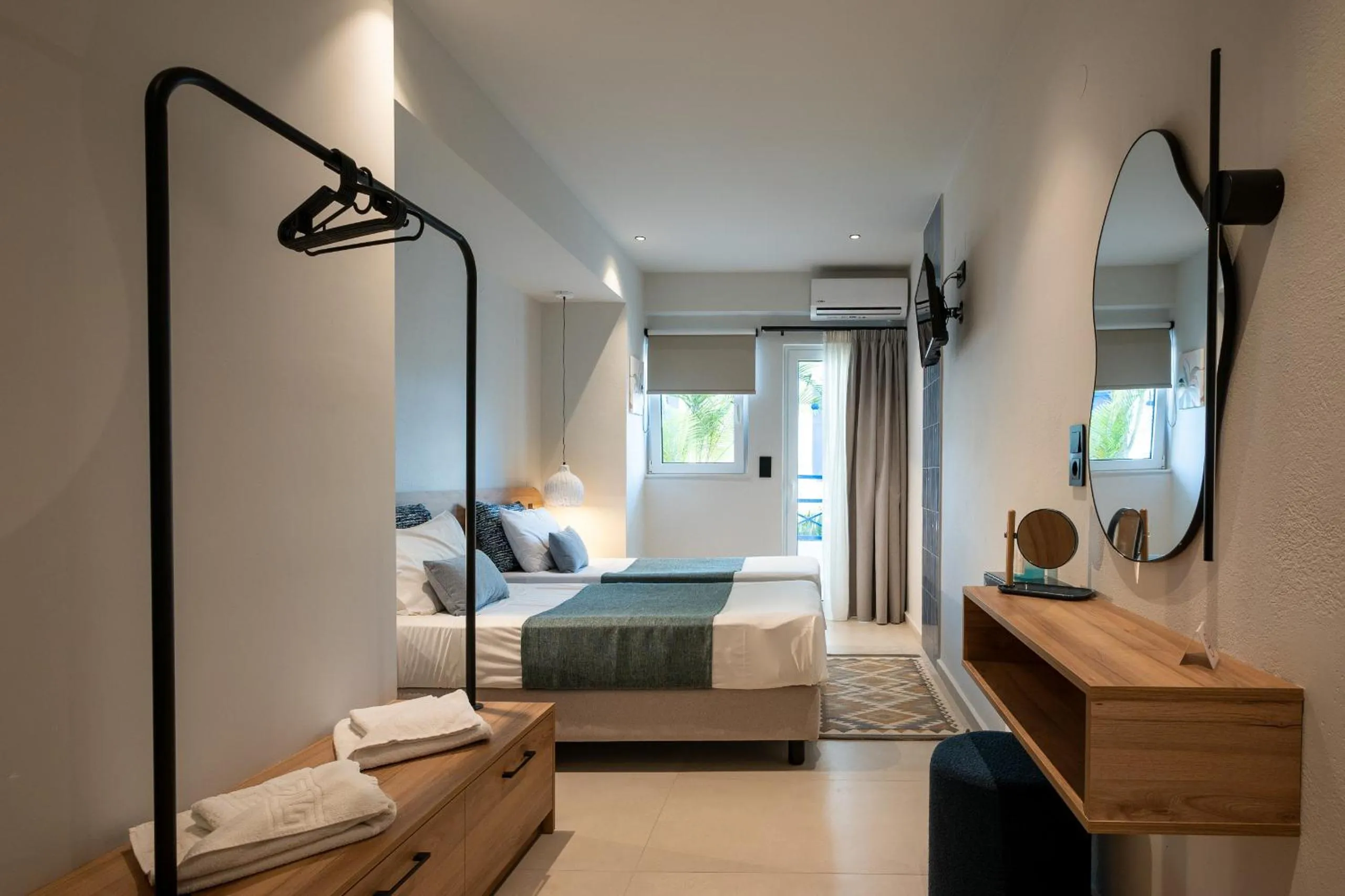 Bed in Psaras Apartments