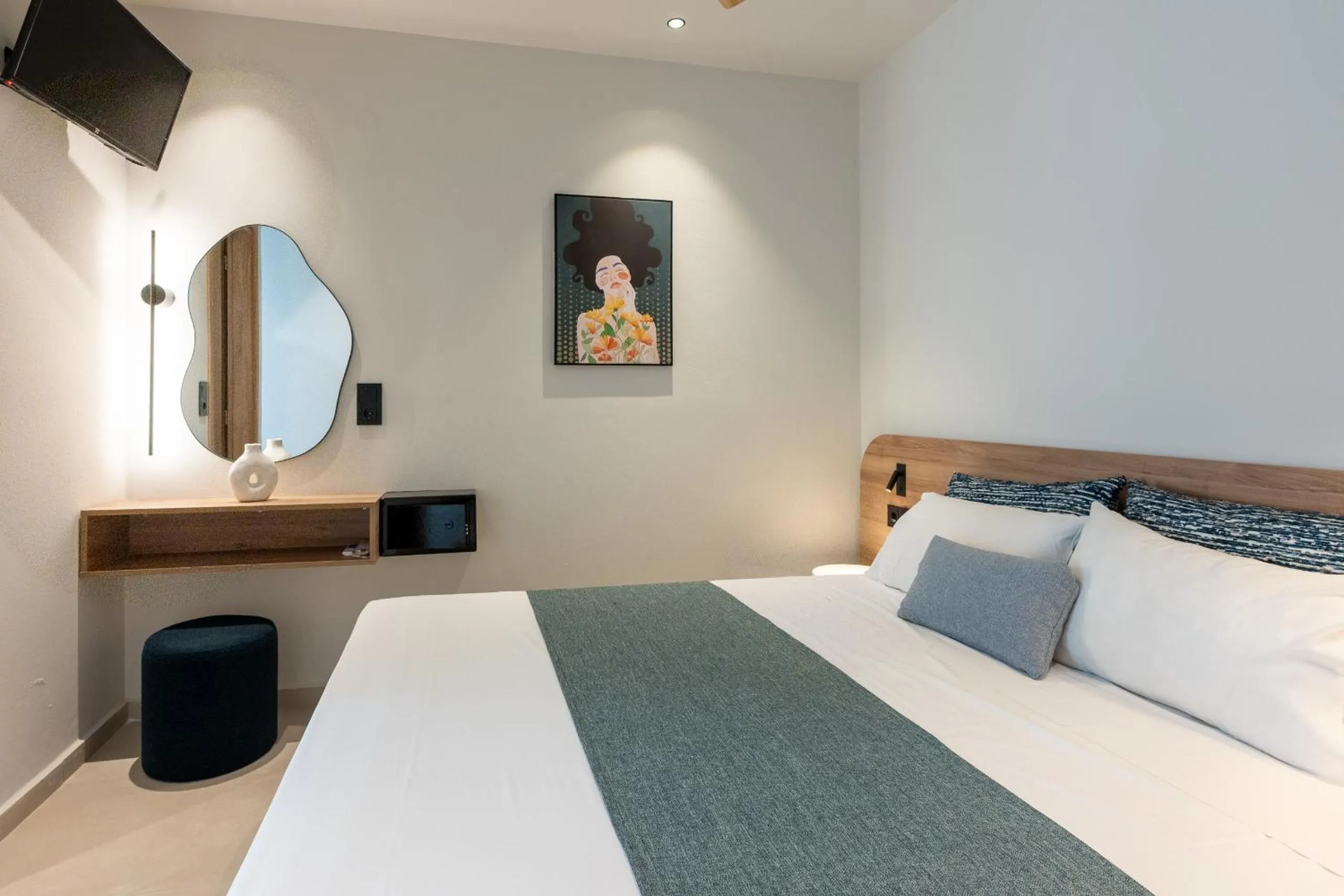 Bed in Psaras Apartments