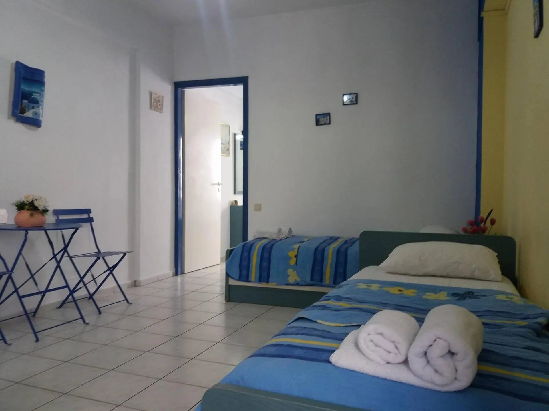 Bed in Psaras Apartments