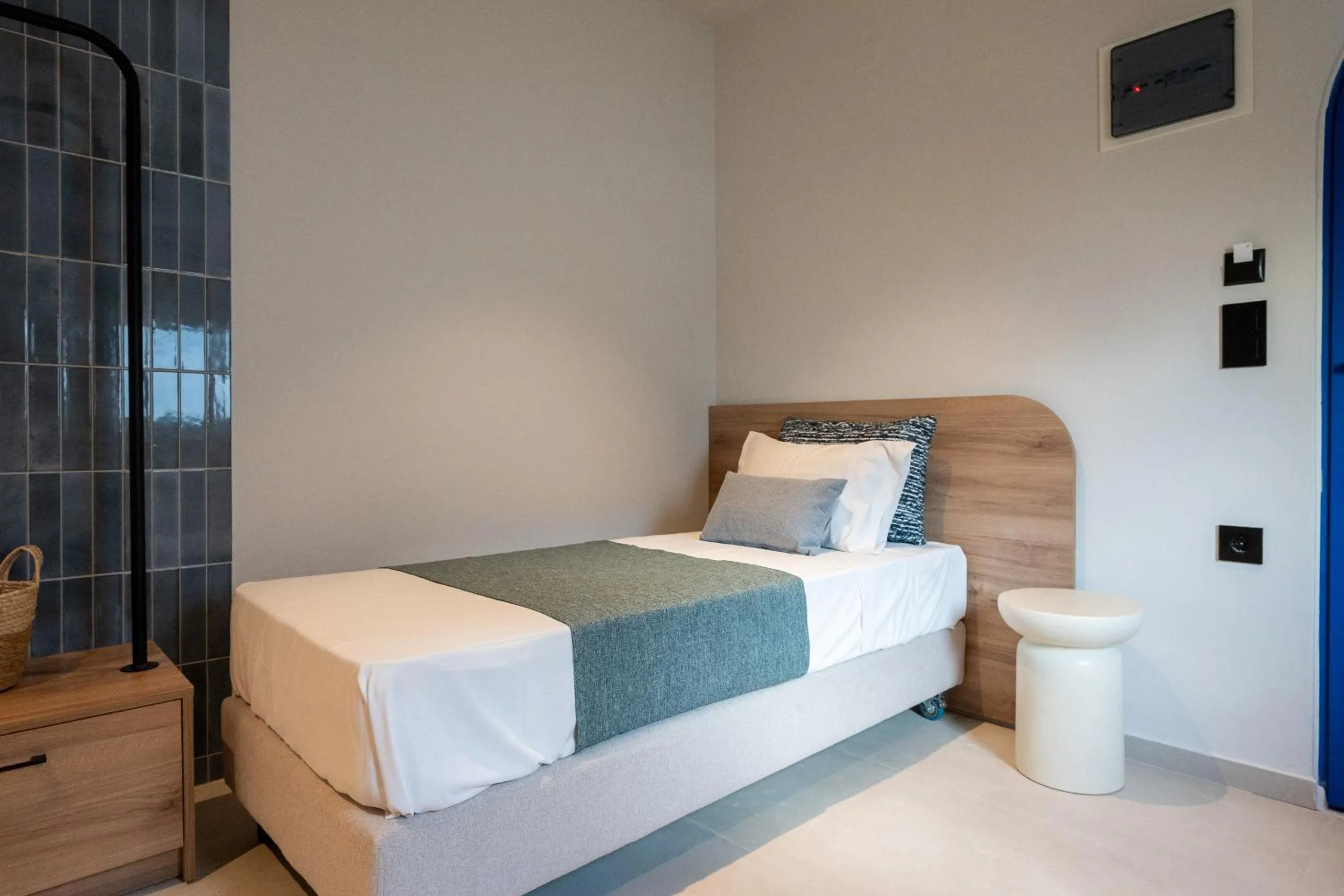 Bed in Psaras Apartments