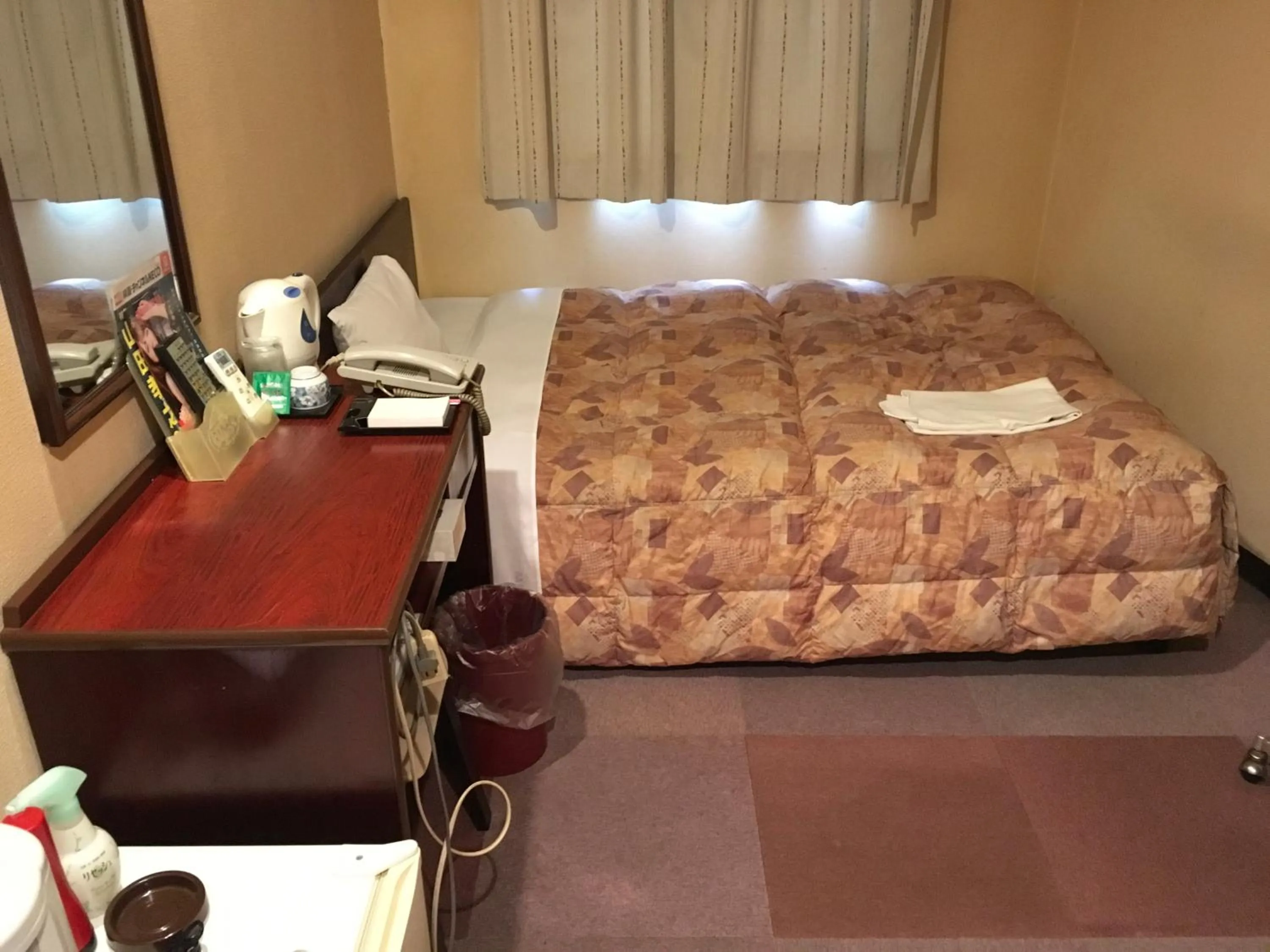 Bed in Green Hotel Shimonoseki