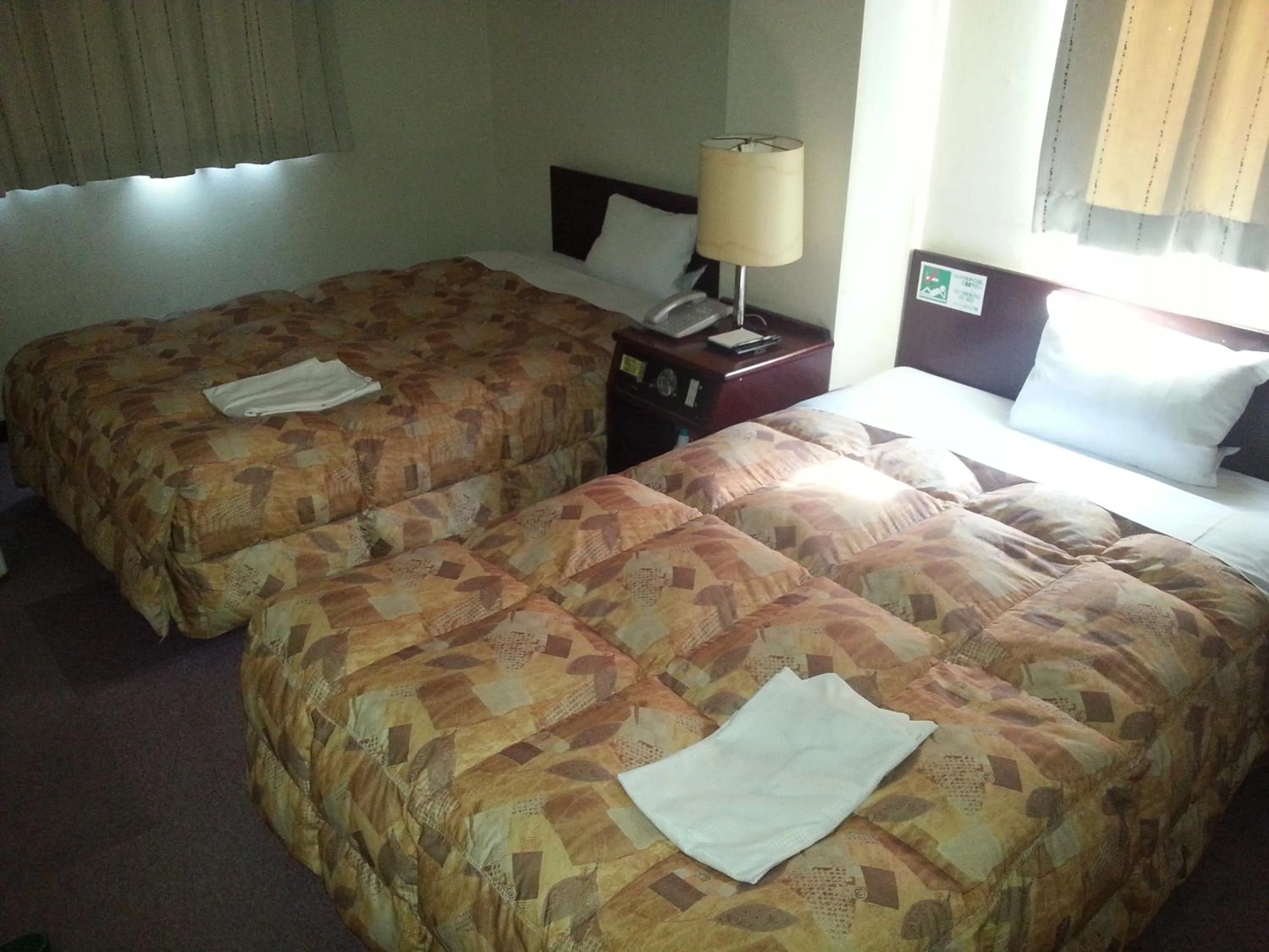 Bed in Green Hotel Shimonoseki