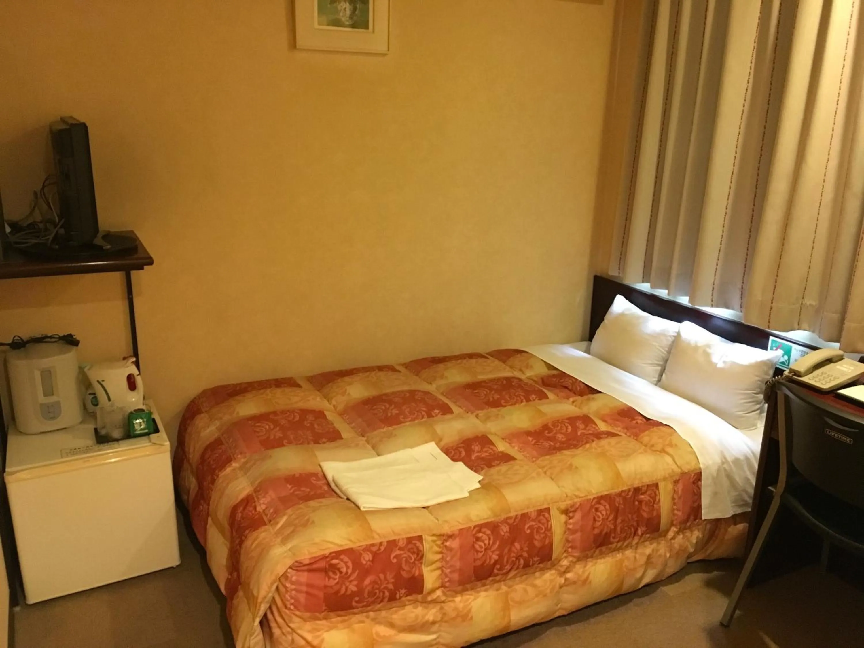 Bed in Green Hotel Shimonoseki
