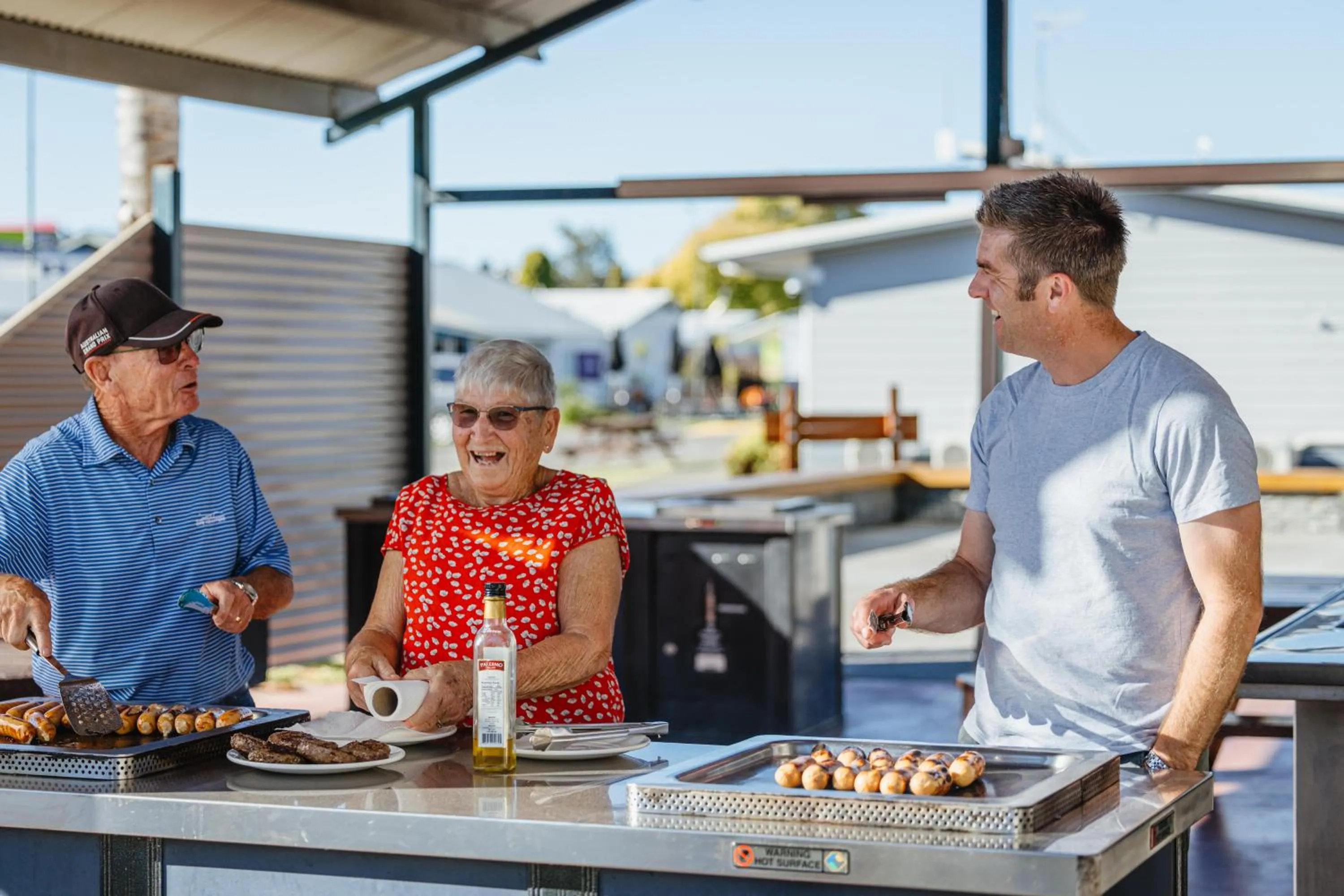 BBQ facilities in Kennedy Park Resort Napier