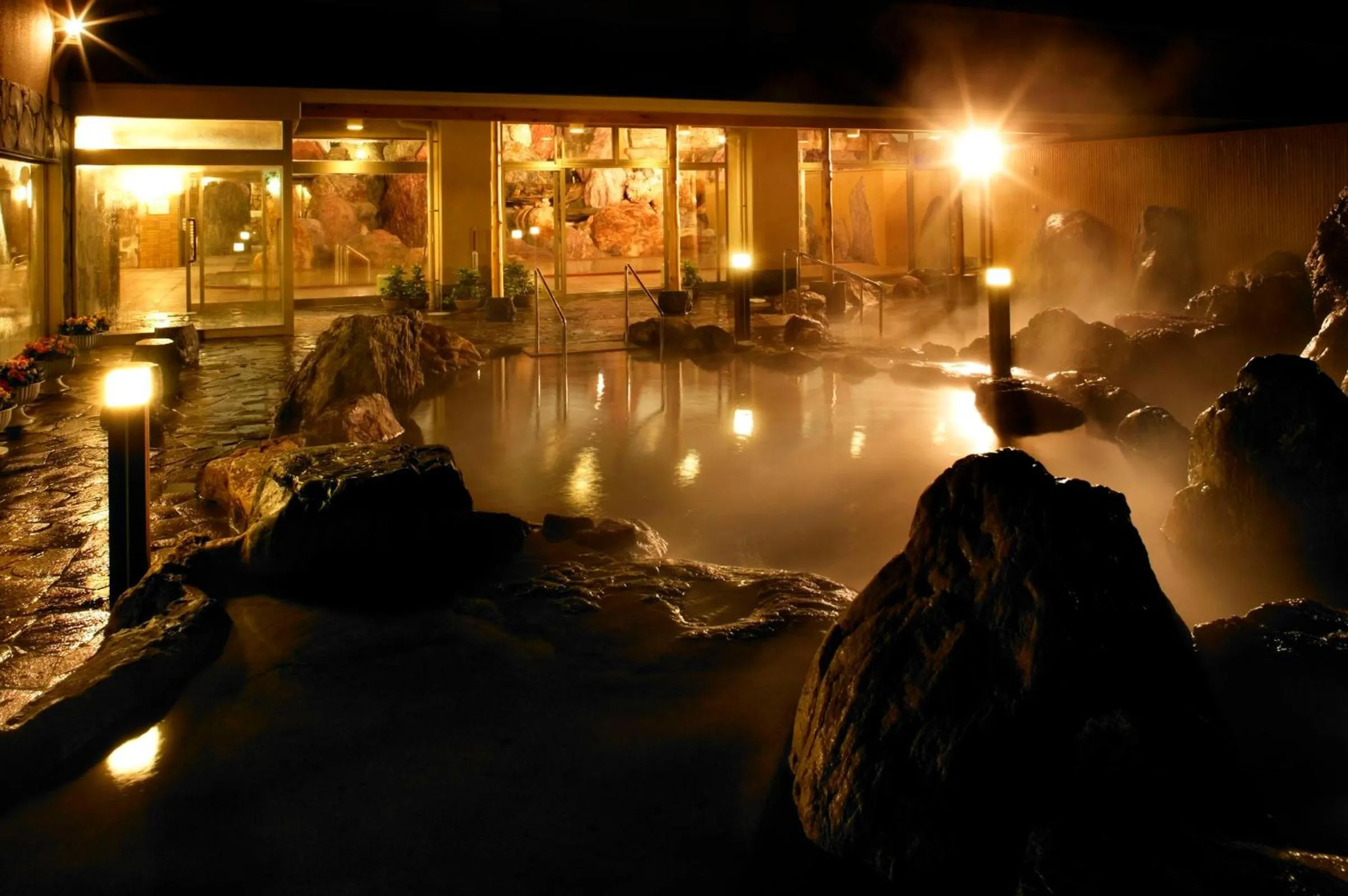 Hot Spring Bath in Kintarou Onsen Hotel