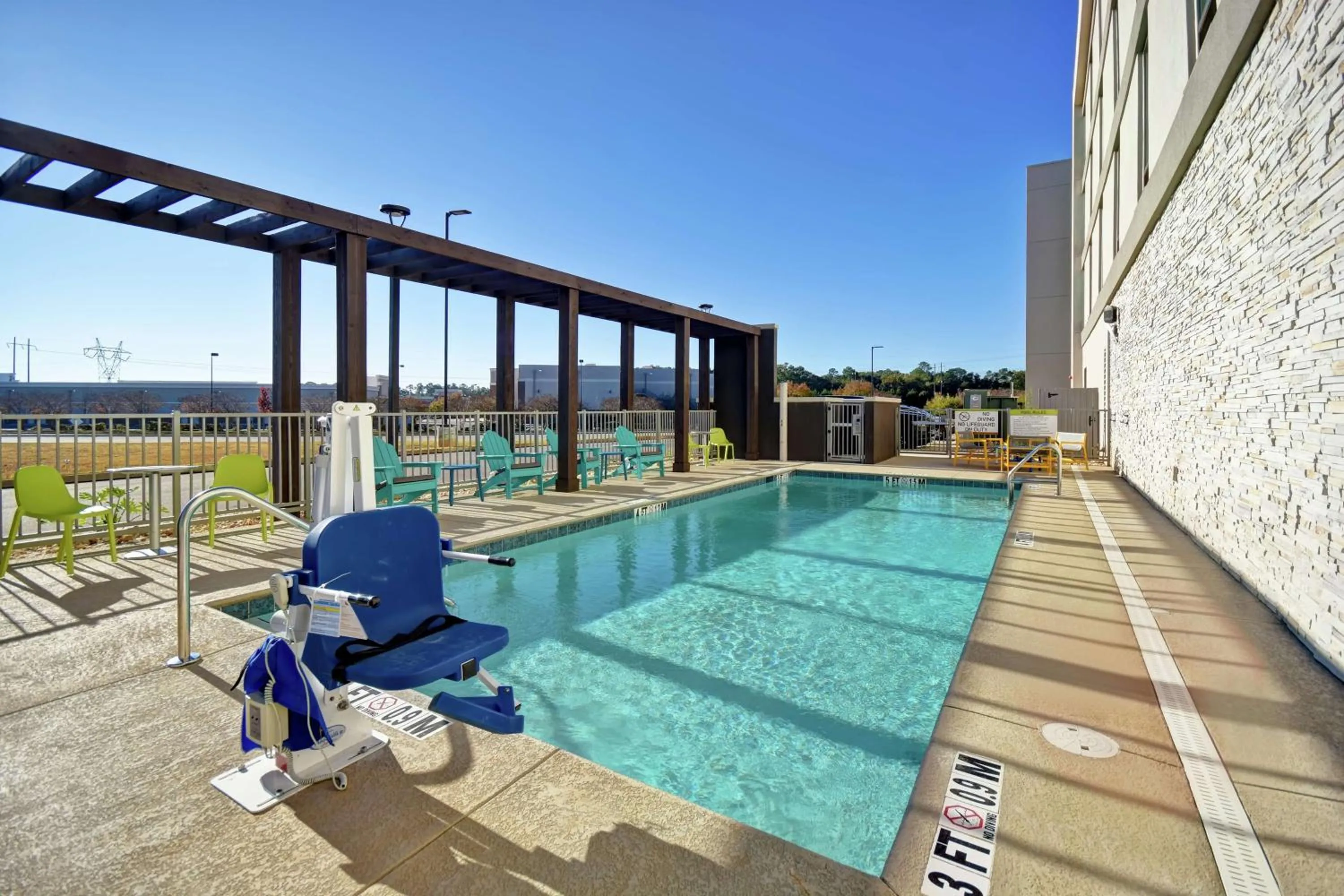 Pool view in Home 2 Suites By Hilton Dothan