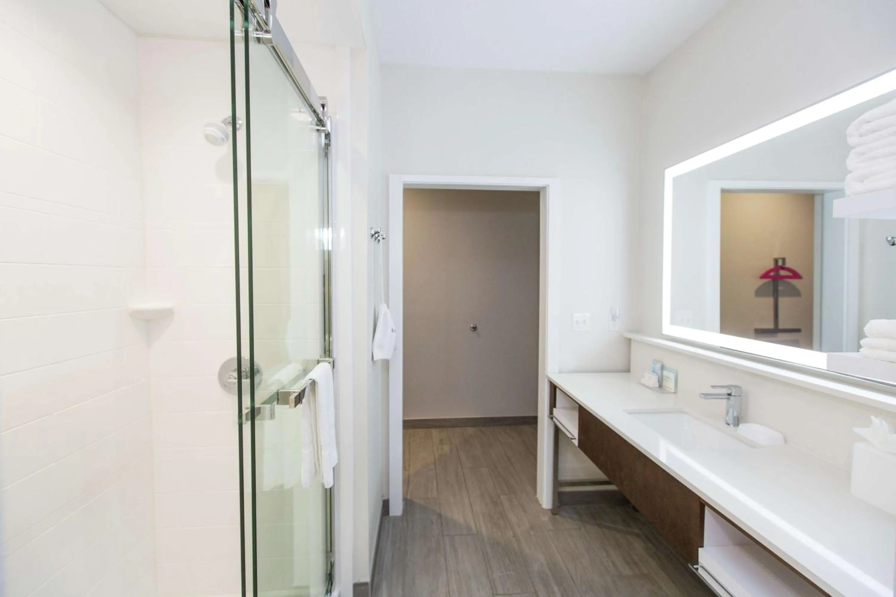 Bathroom in Hampton Inn Mustang