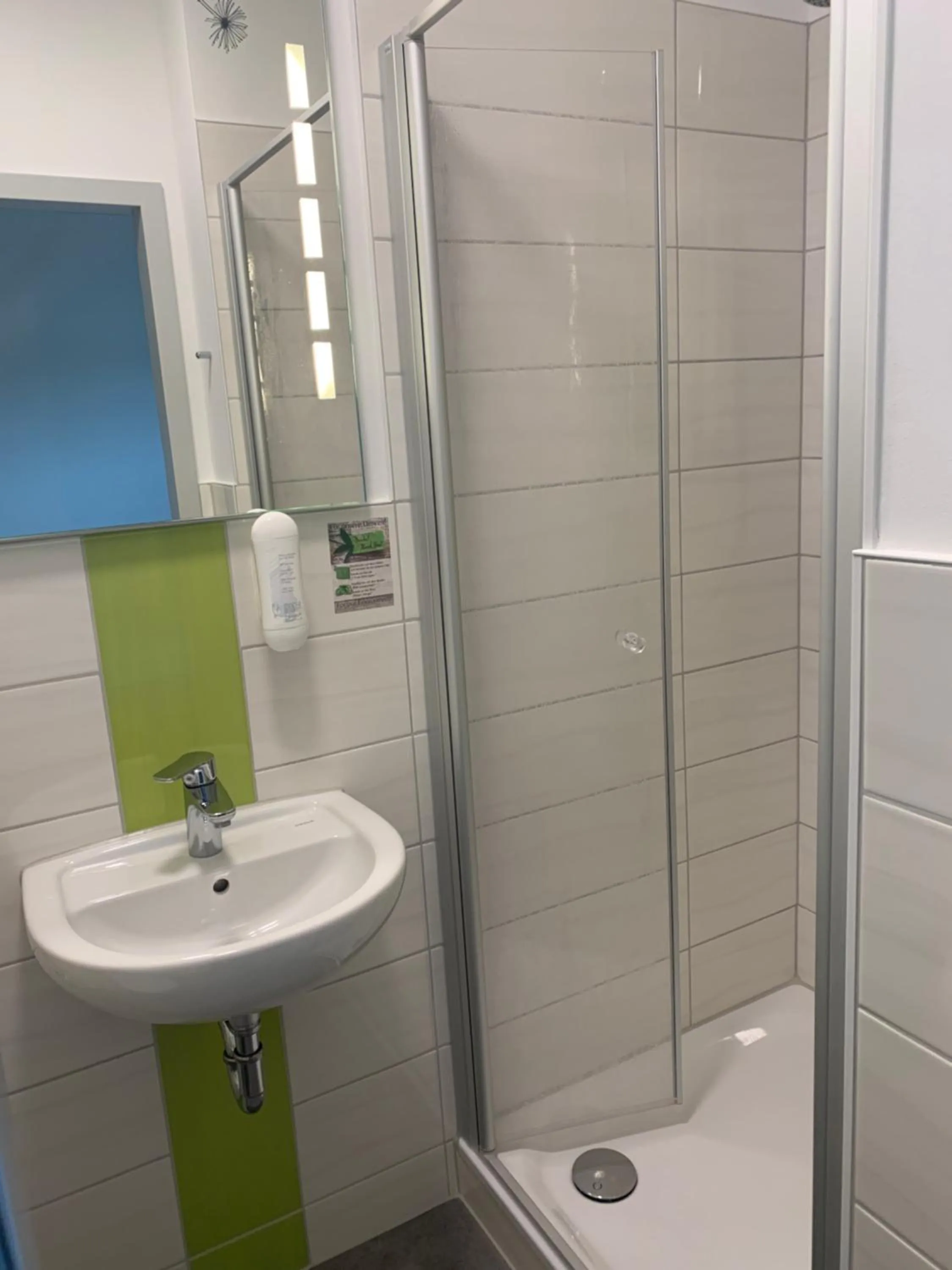 Shower in Hotel Bannewitz B&B