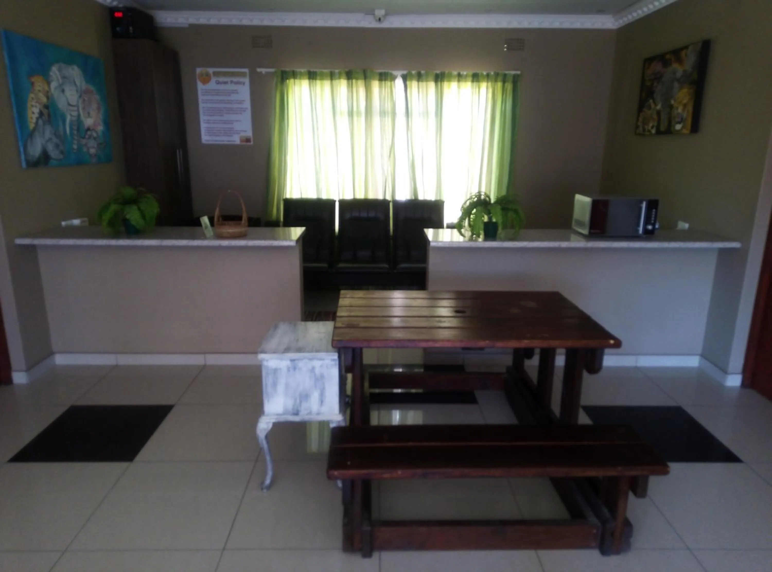 Seating area in Big Five Guest House