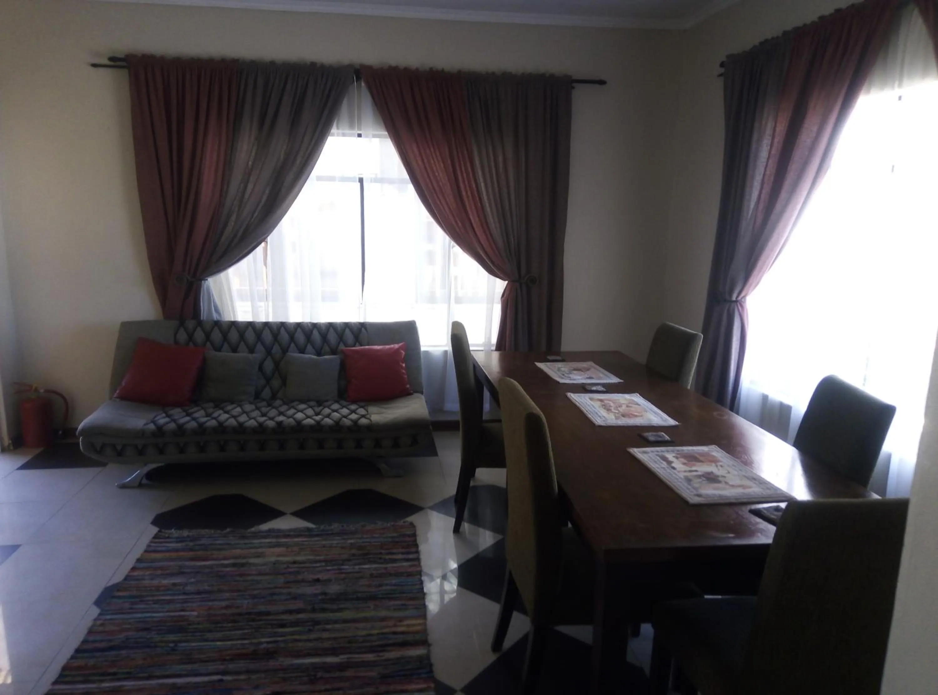 Seating area in Big Five Guest House