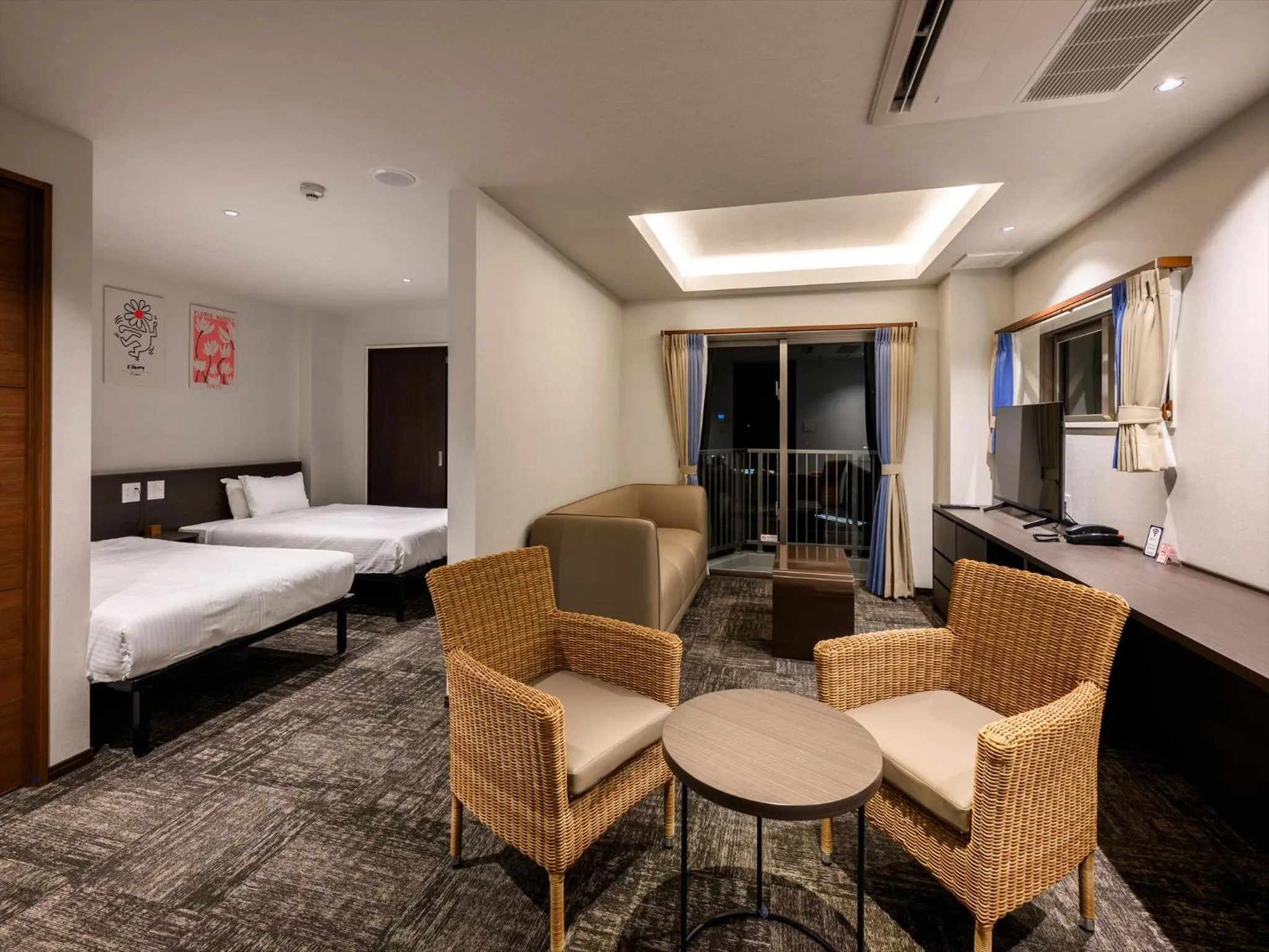 Bed in Lit Hotel NAKIJIN