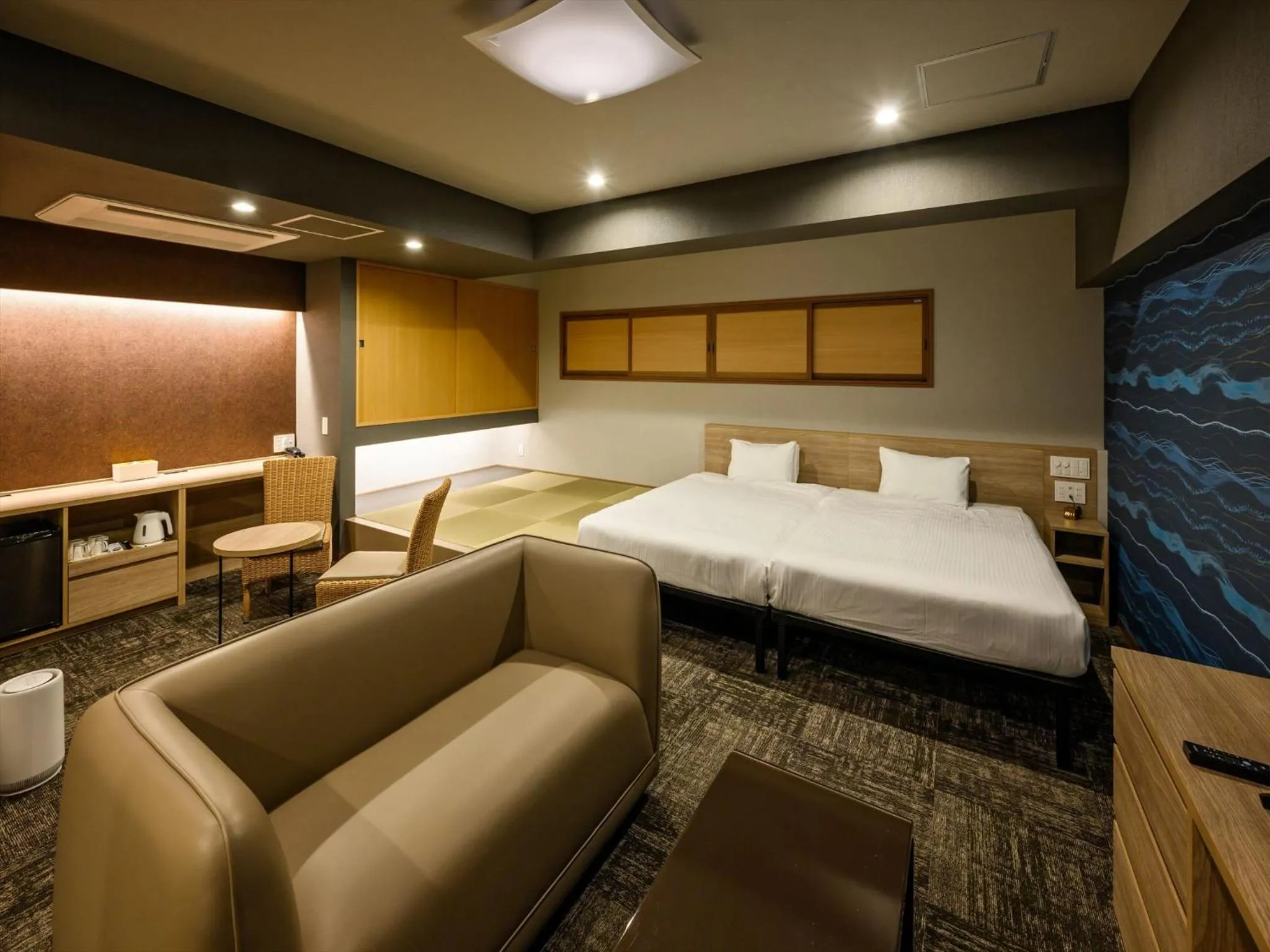 Bed in Lit Hotel NAKIJIN