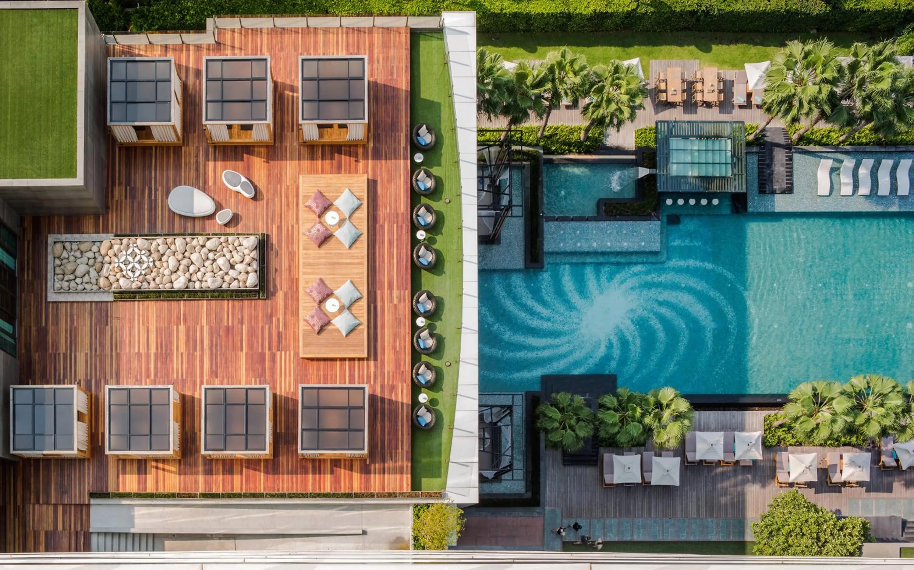 Bird's eye view in Cape Dara Resort