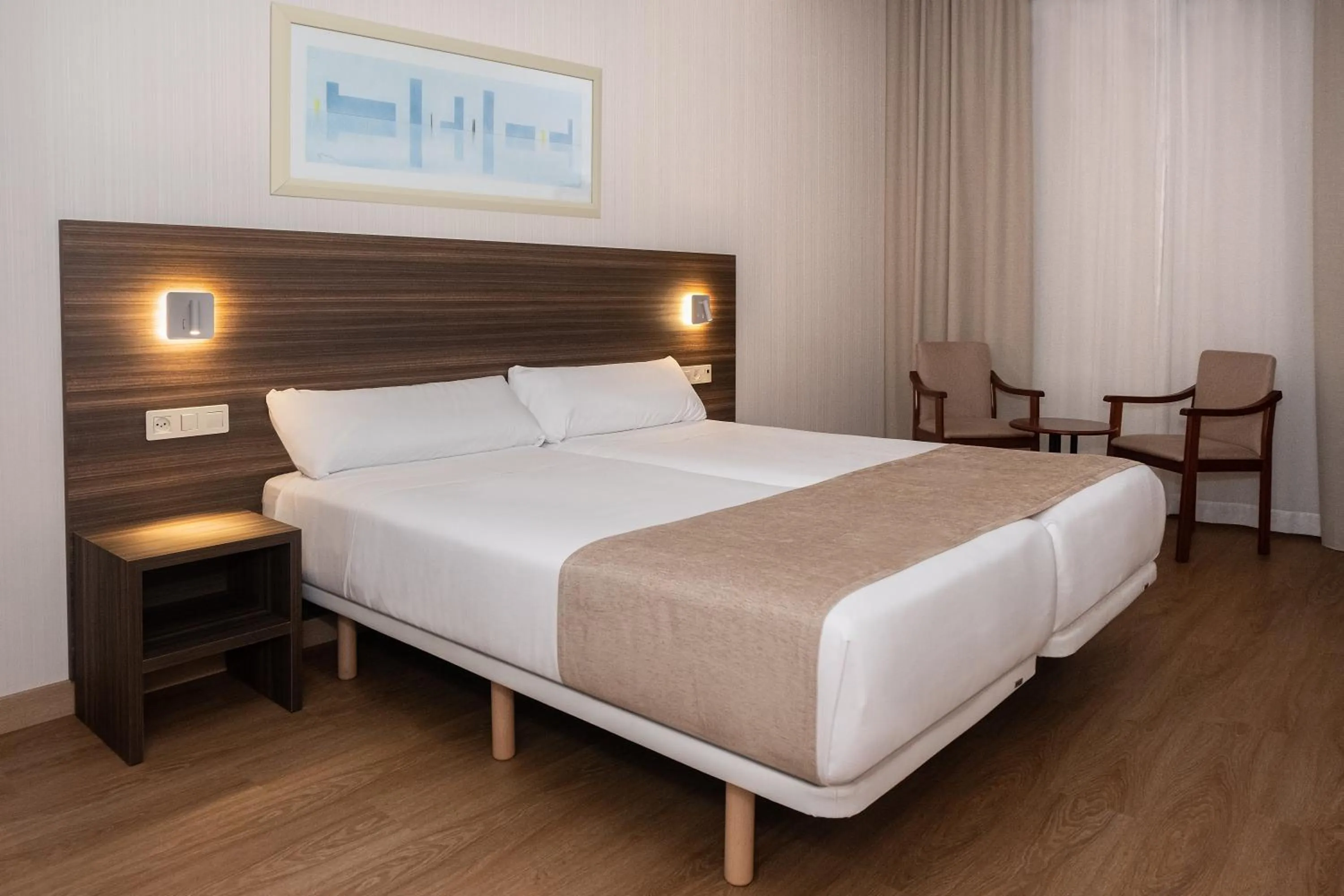 Bed in Hotel Belcaire