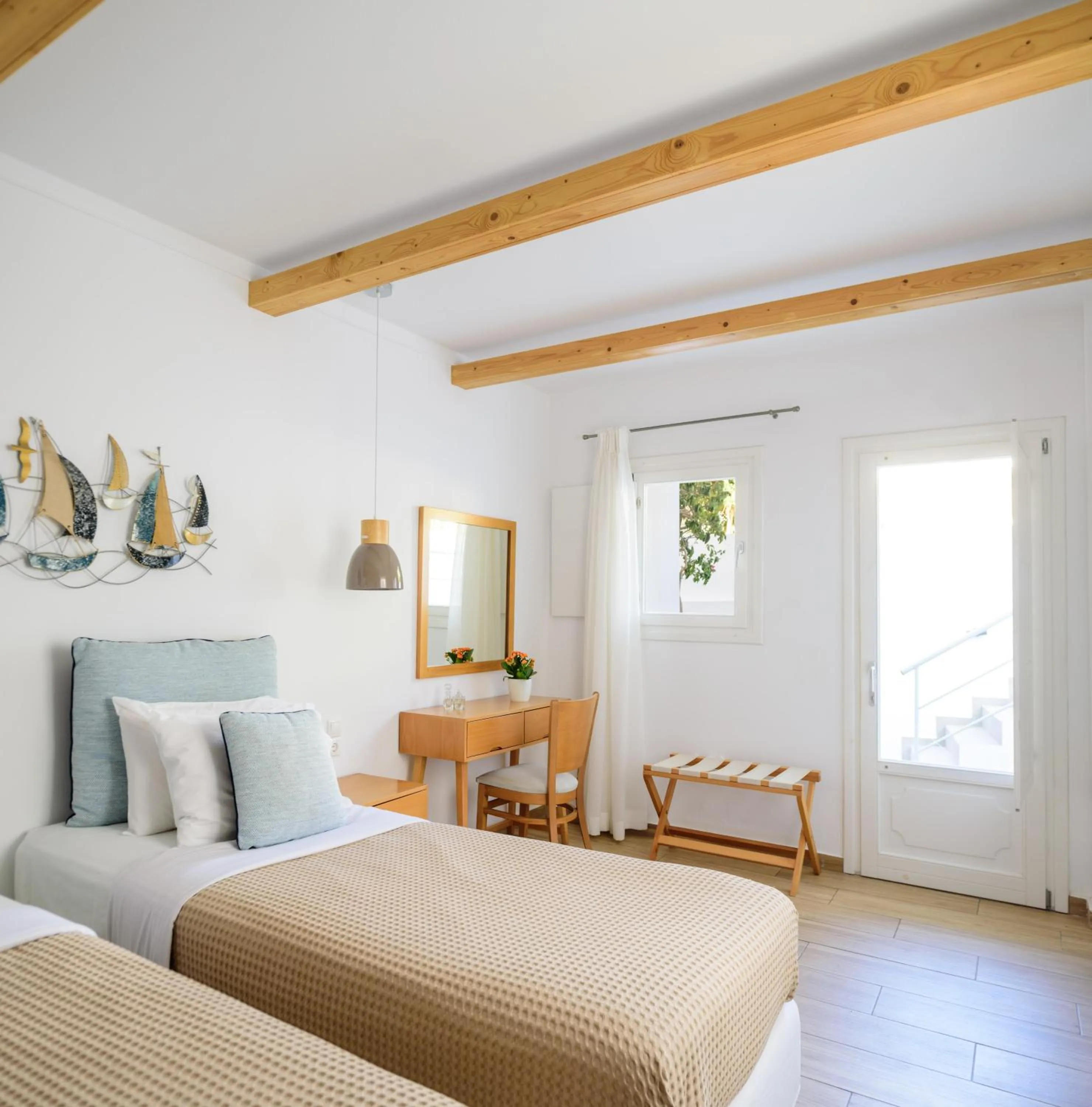 Bed in Karidis Hotel