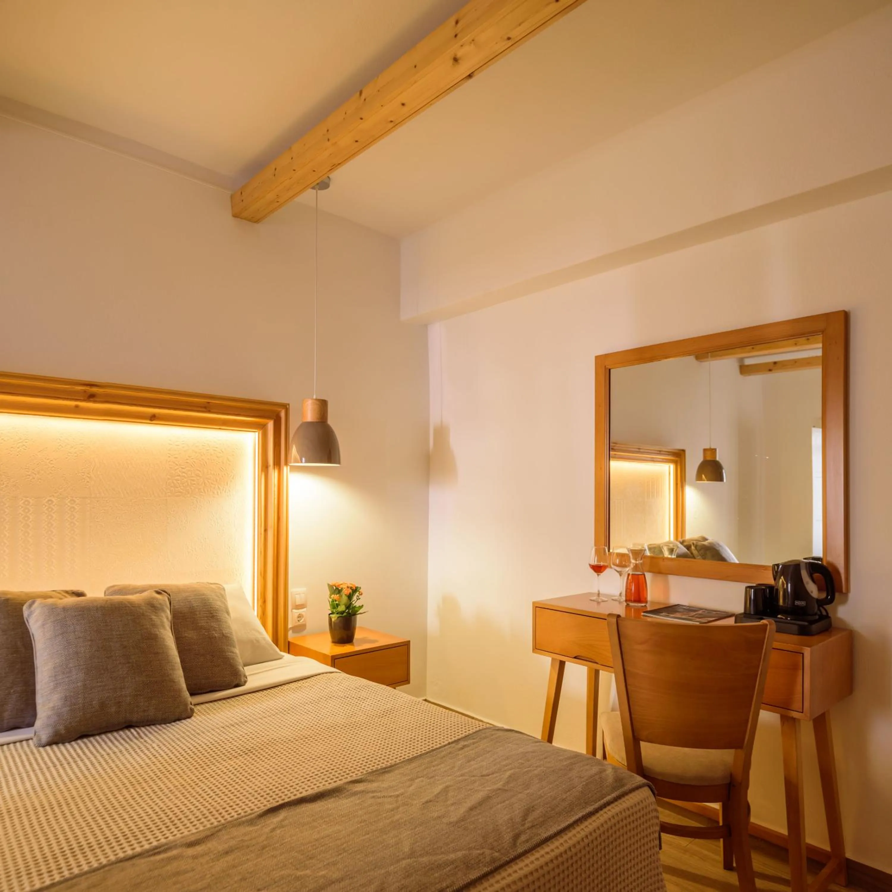 Bed in Karidis Hotel