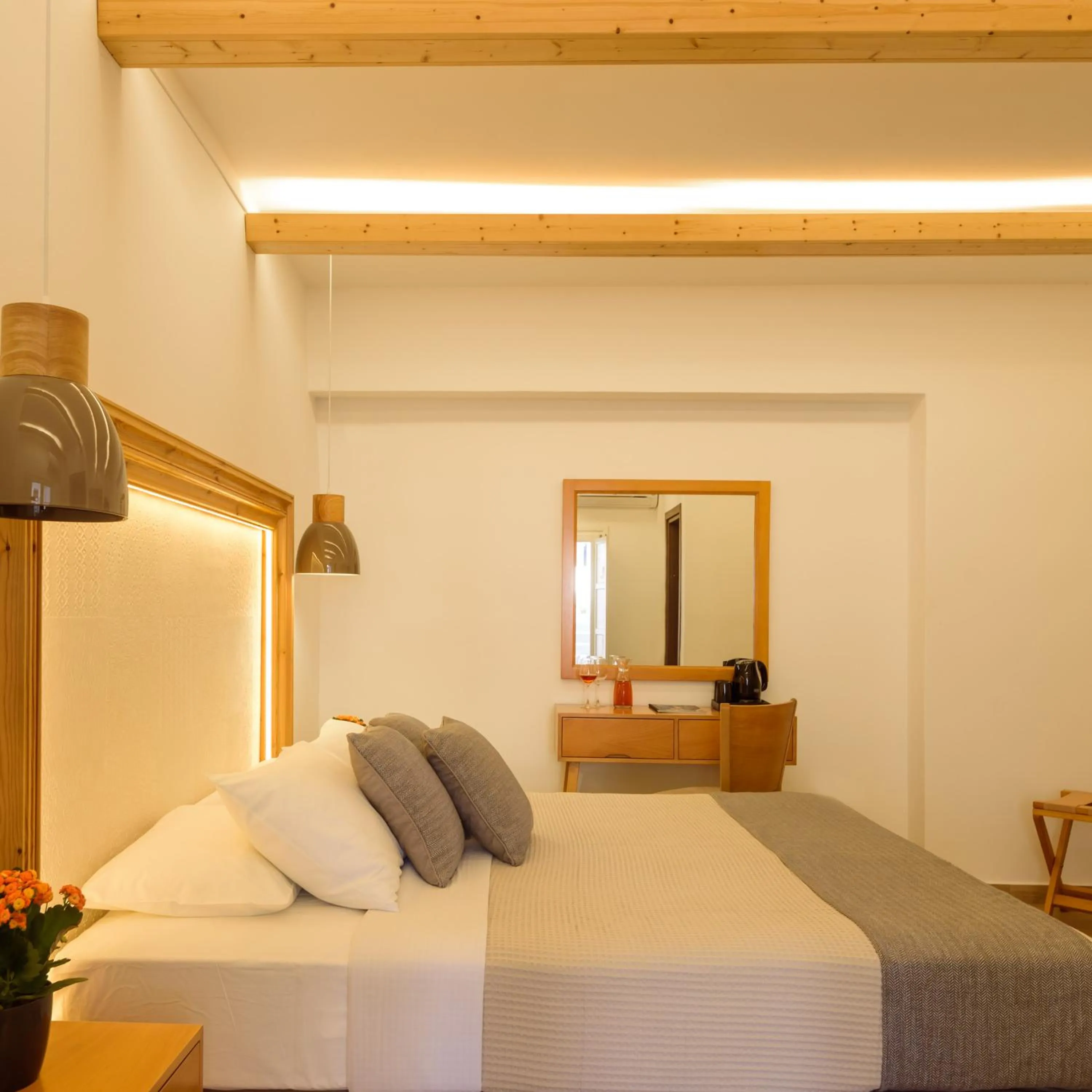 Bed in Karidis Hotel