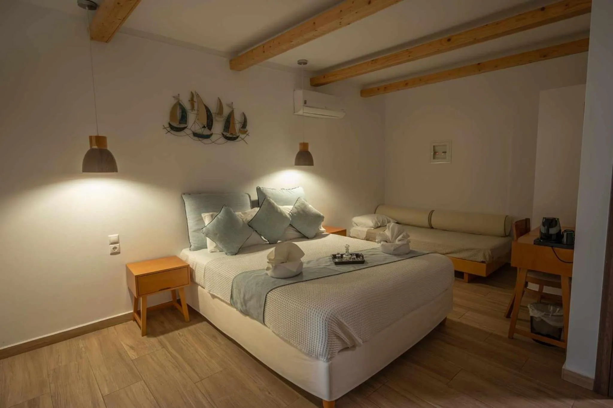 Bed in Karidis Hotel