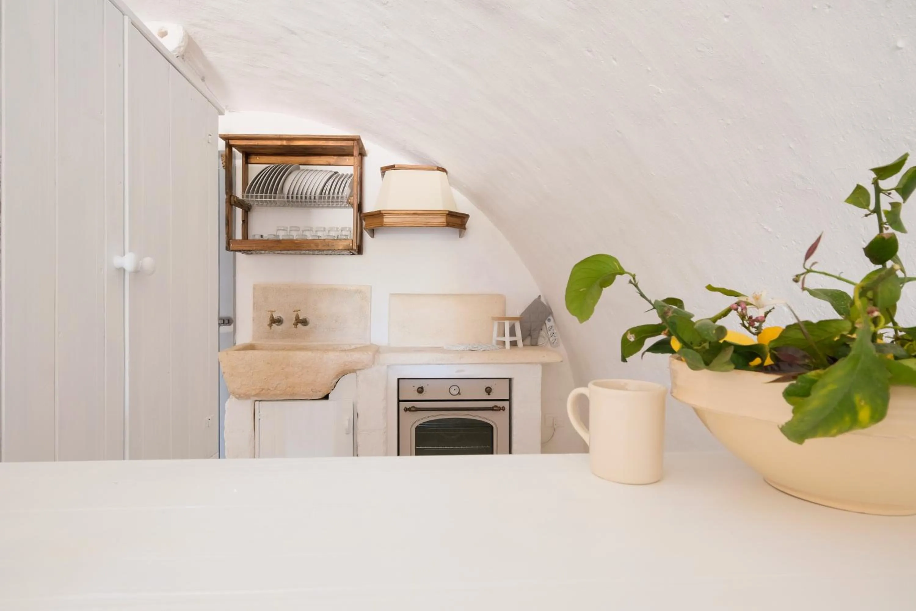 Kitchen or kitchenette in Masseria Mammella
