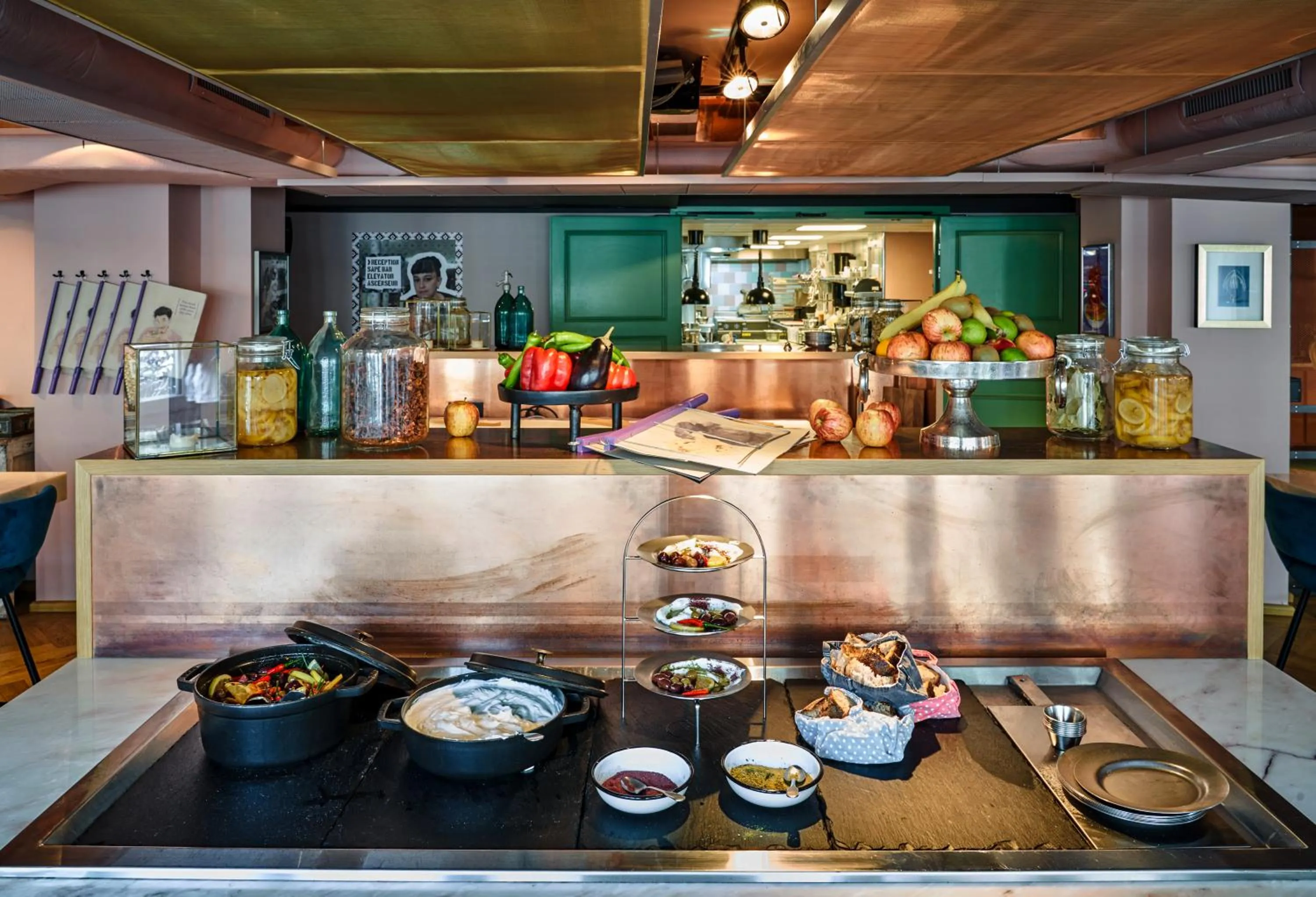 Buffet breakfast in 25hours Hotel Terminus Nord