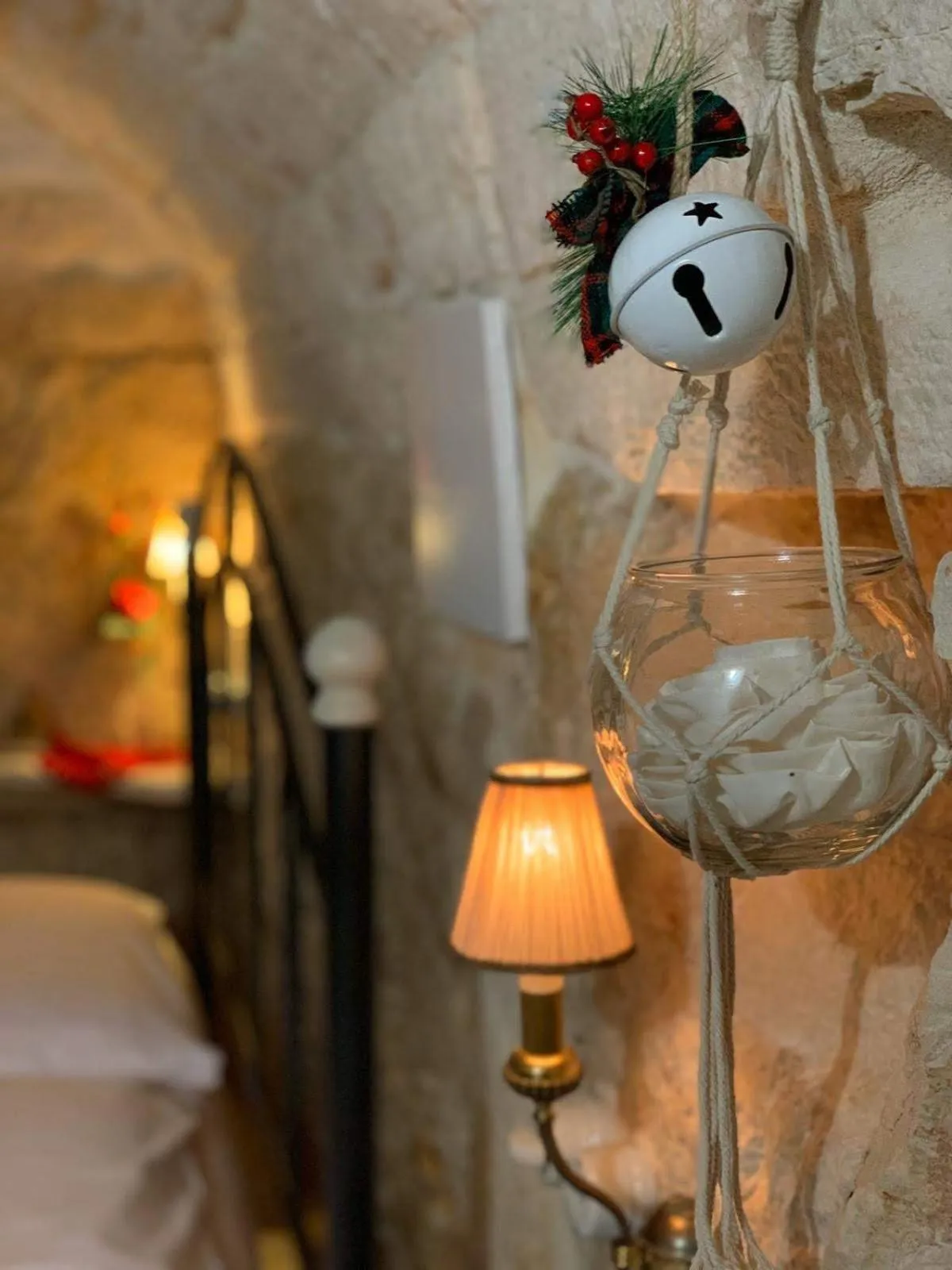 Decorative detail, Bed in Trulli Occhi Di Pietra