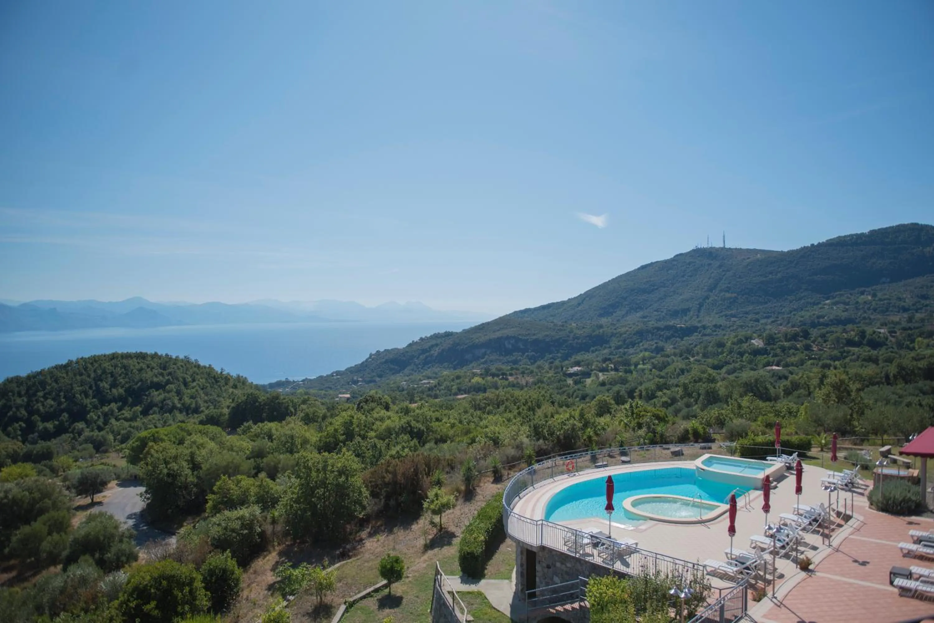Pool view in Hotel Caluna Charme