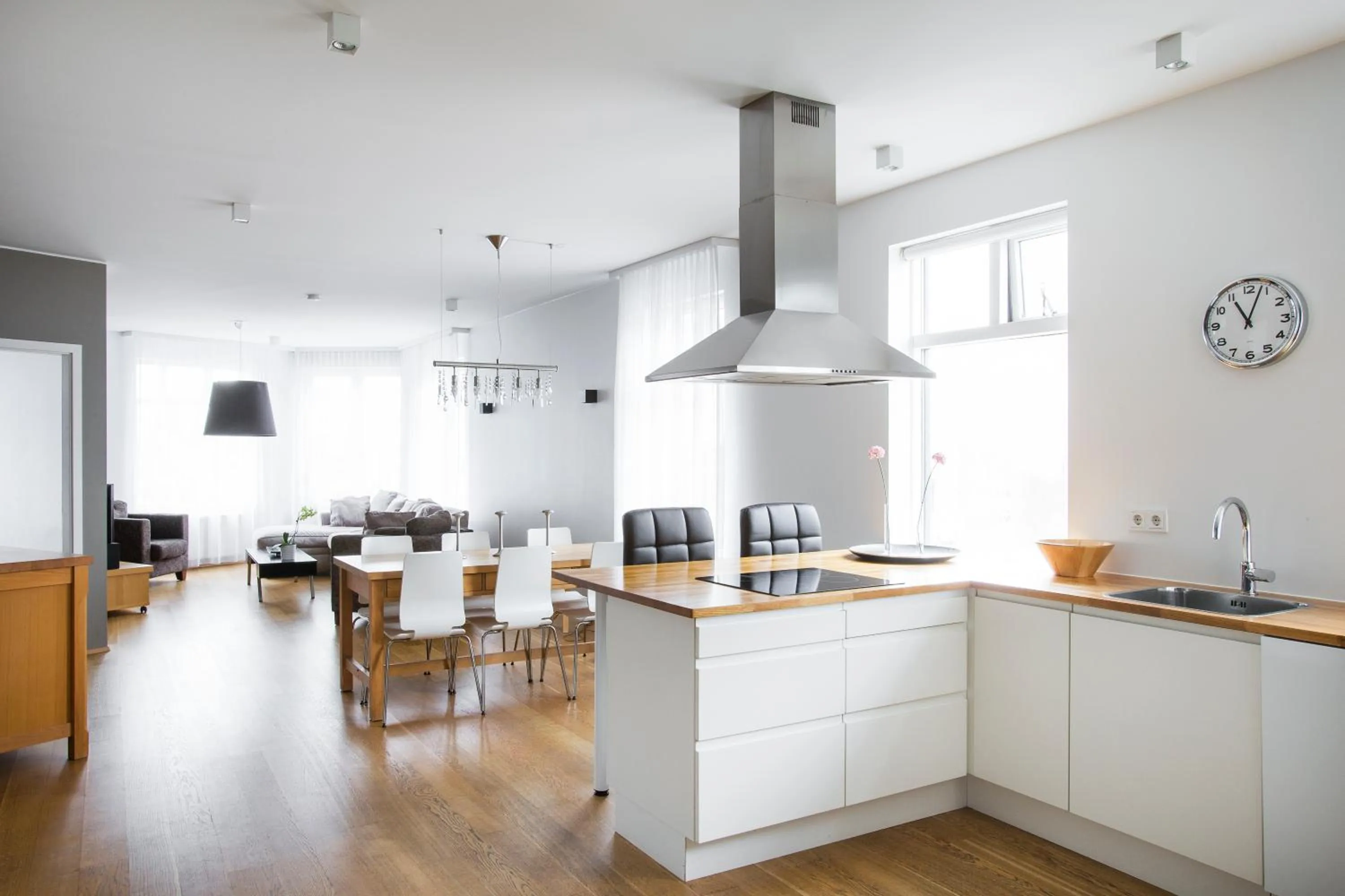Kitchen or kitchenette in Ódinsvé Hotel Apartments