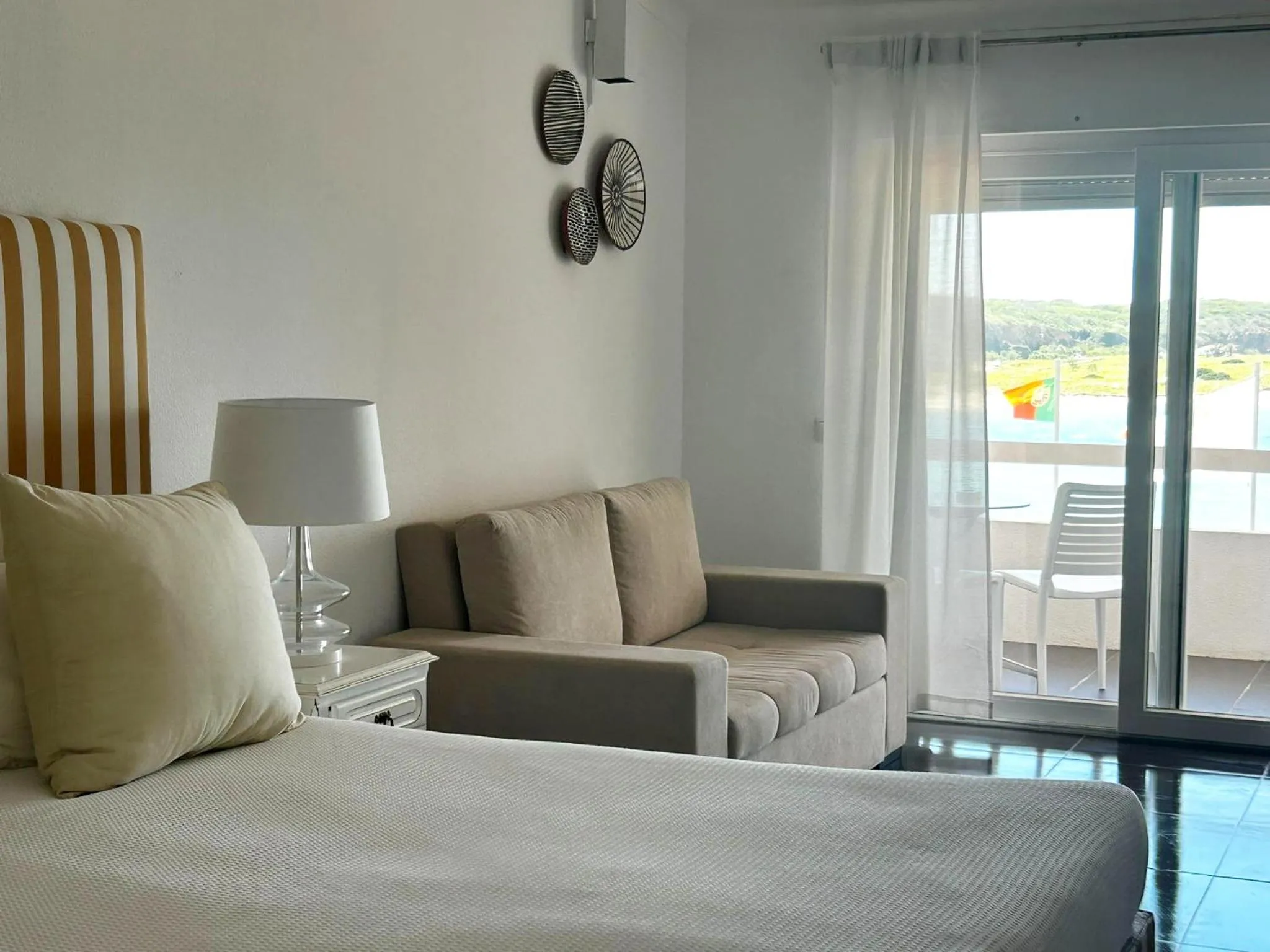 View (from property/room), Bed in HS Milfontes Beach Hotel - Duna Parque Resorts & Hotels