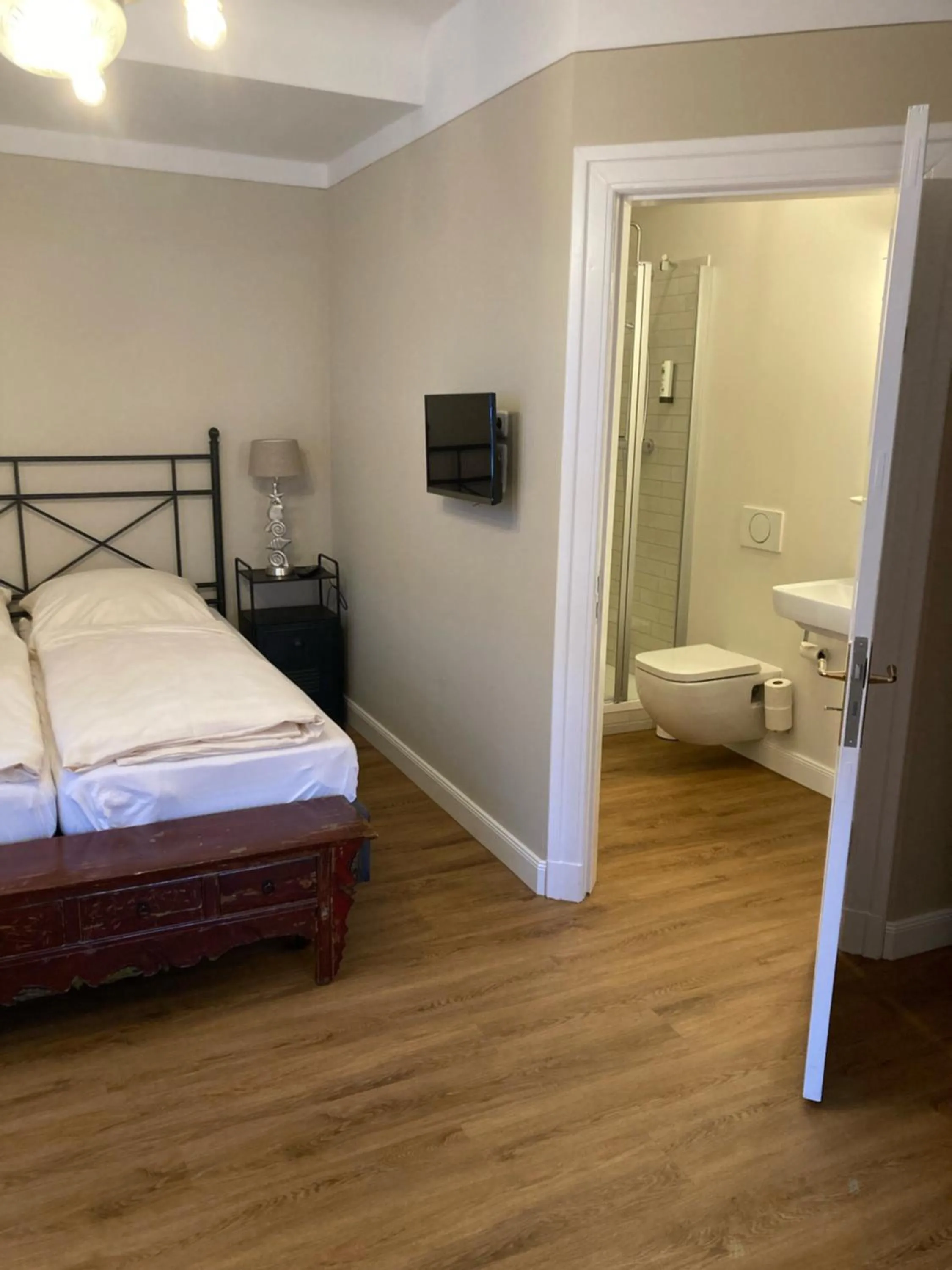 Bed in Apartments im Kaffeehaus Heldt