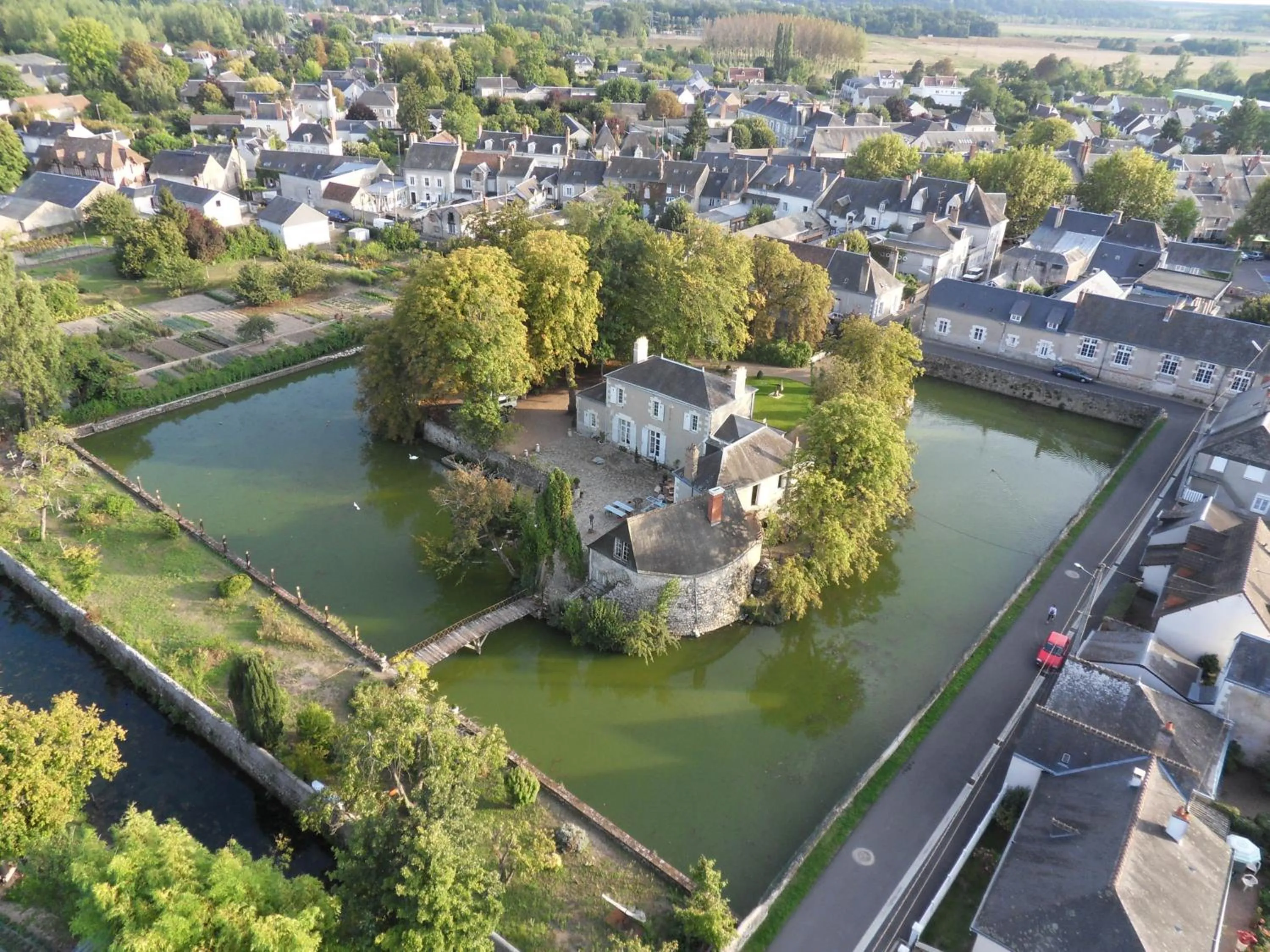 Bird's eye view in Les Douves