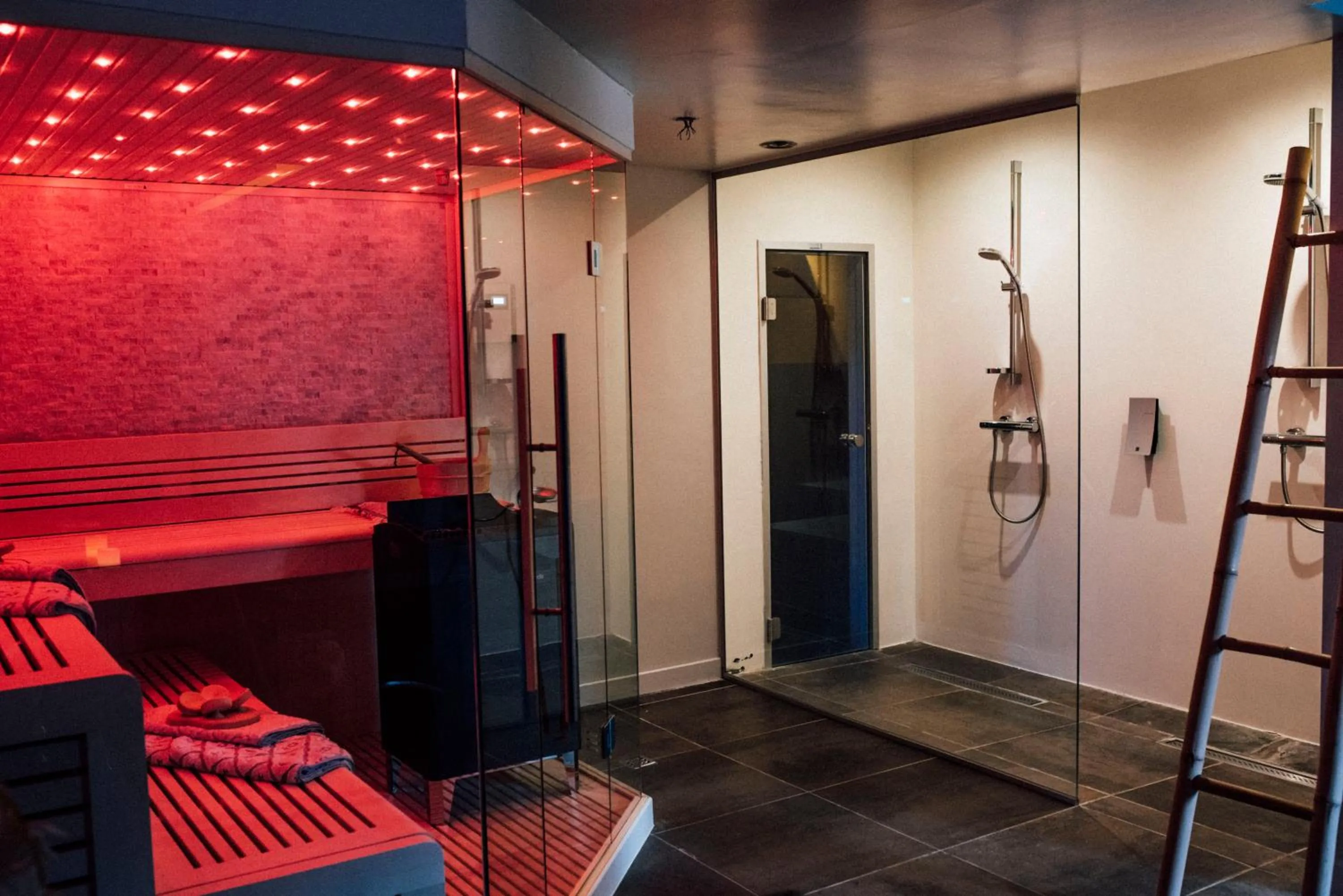 Sauna in B&B A Dream City spa & Massages