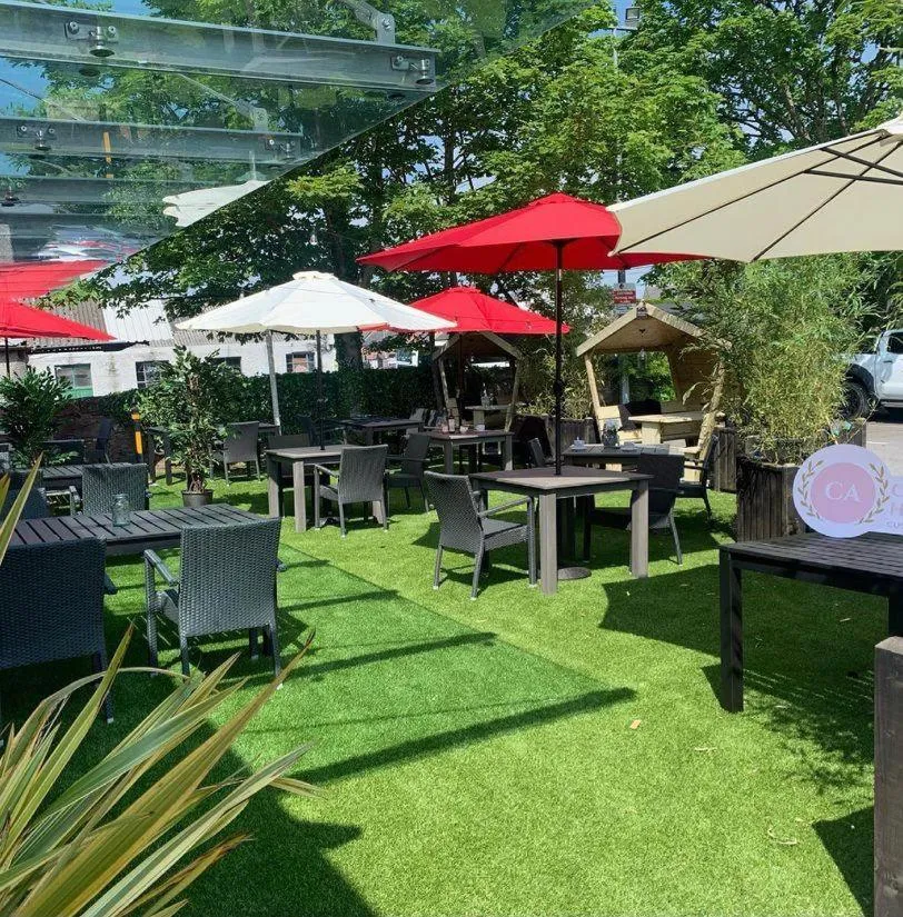 Patio in Castle Arch Hotel