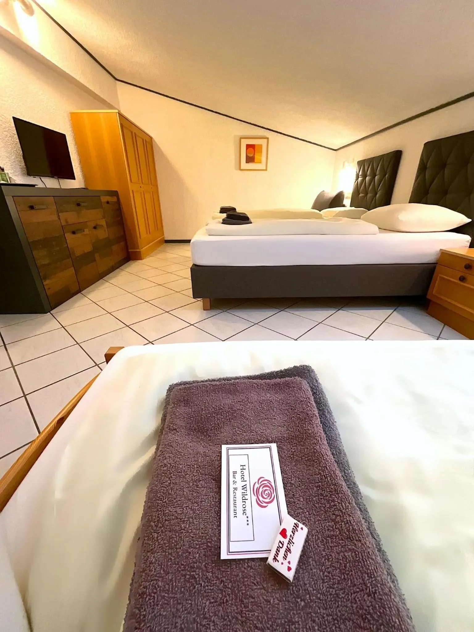 Bed in Hotel Wildrose