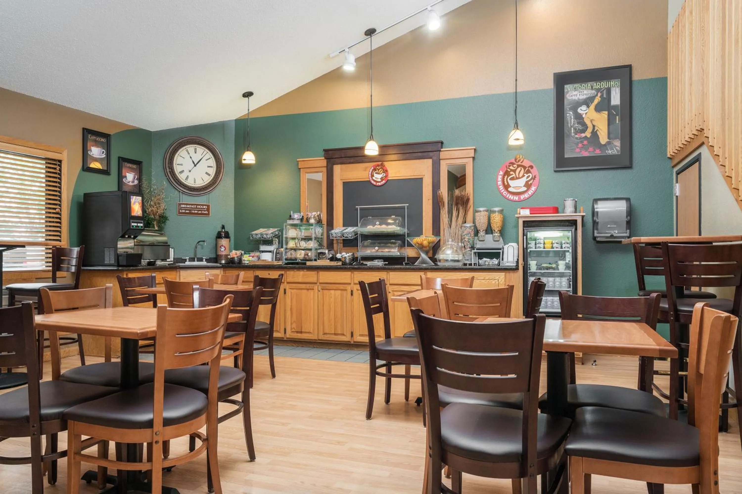 American breakfast in AmericInn by Wyndham Detroit Lakes