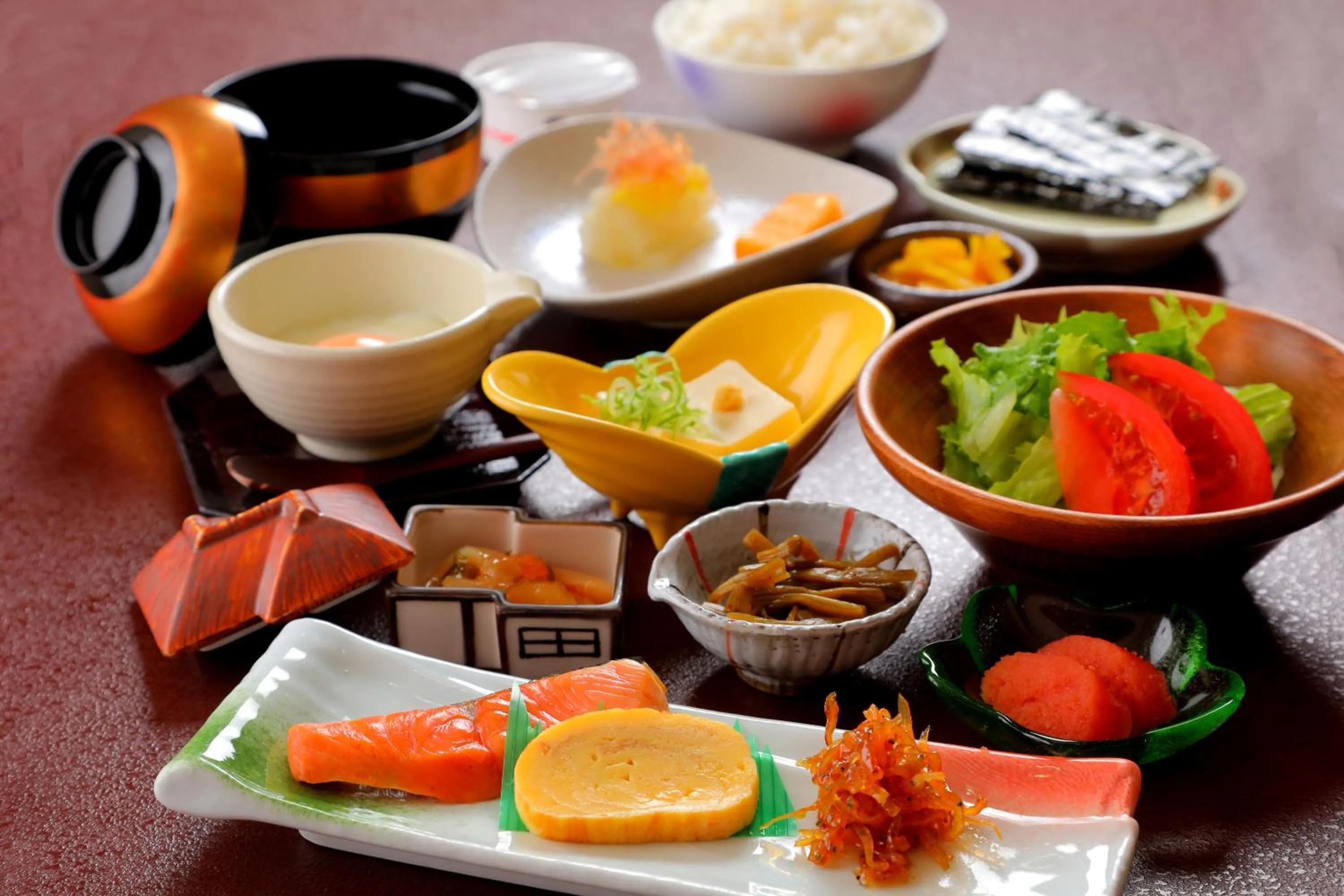 Asian breakfast in Sanseikan