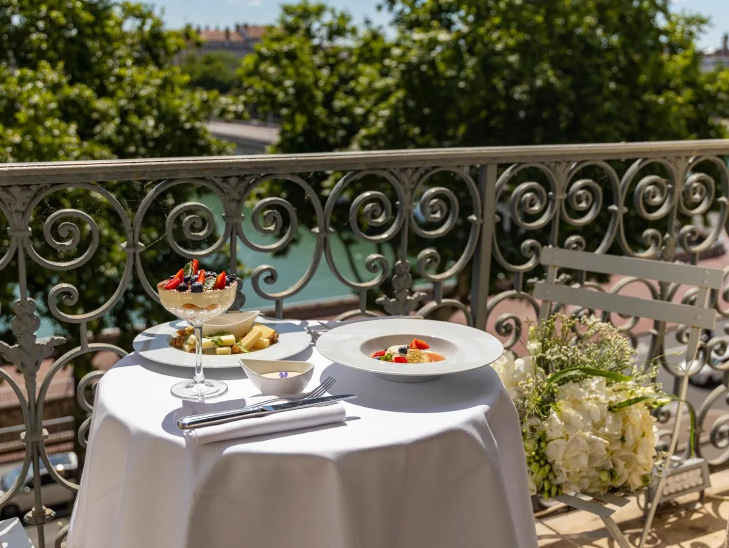 Balcony/Terrace in Boscolo Lyon Hotel & Spa