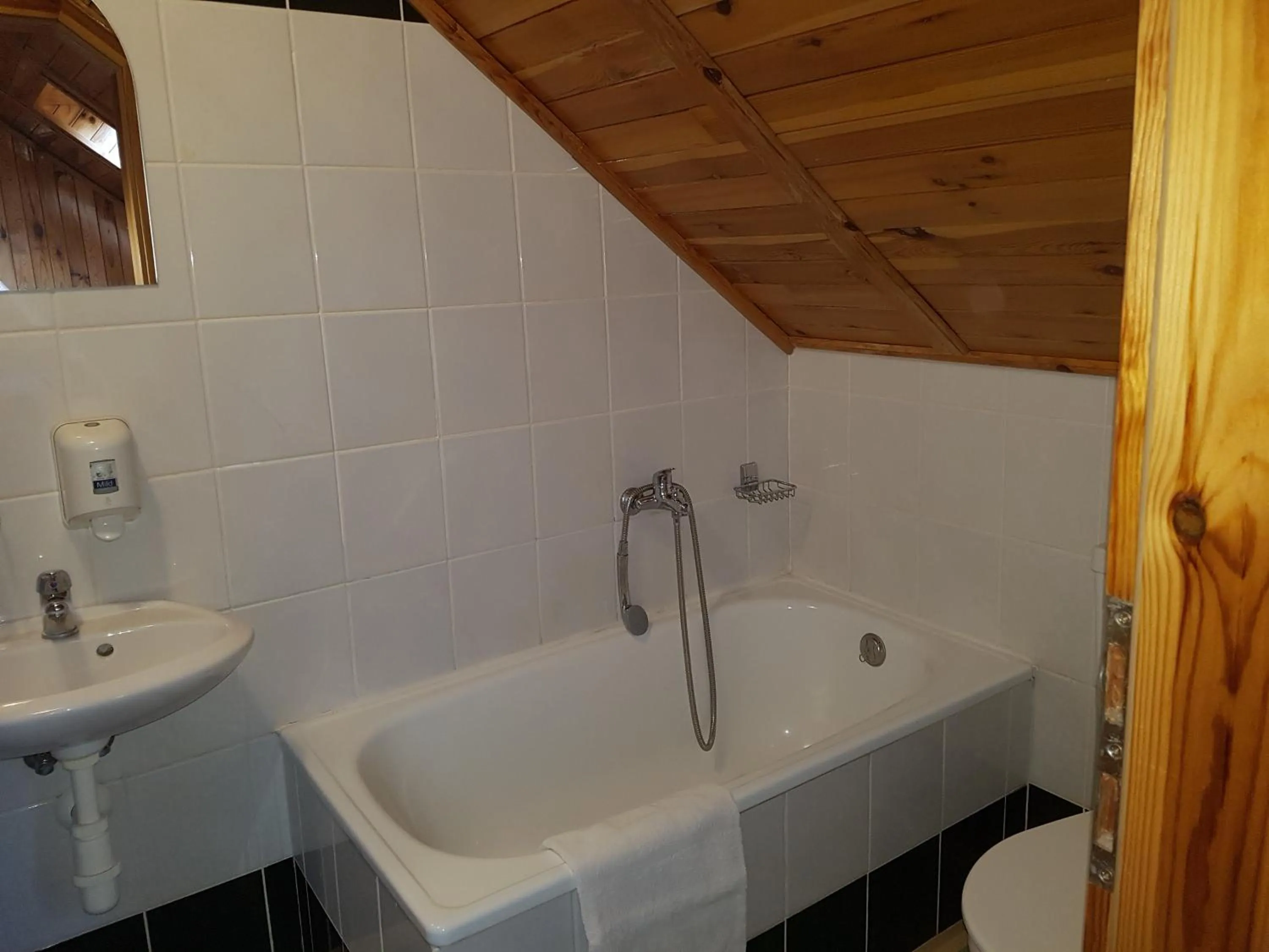 Bathroom in Hostinec Selský dvůr